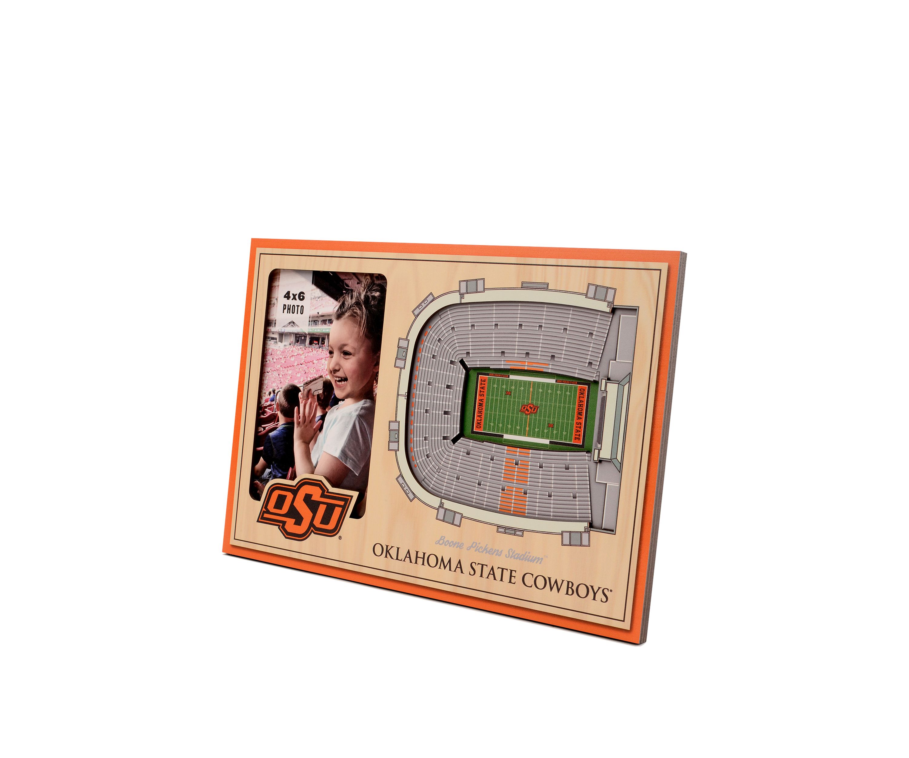 YouTheFan NCAA Oklahoma State Cowboys 3D StadiumView Picture Frame - Boone Pickens Stadium