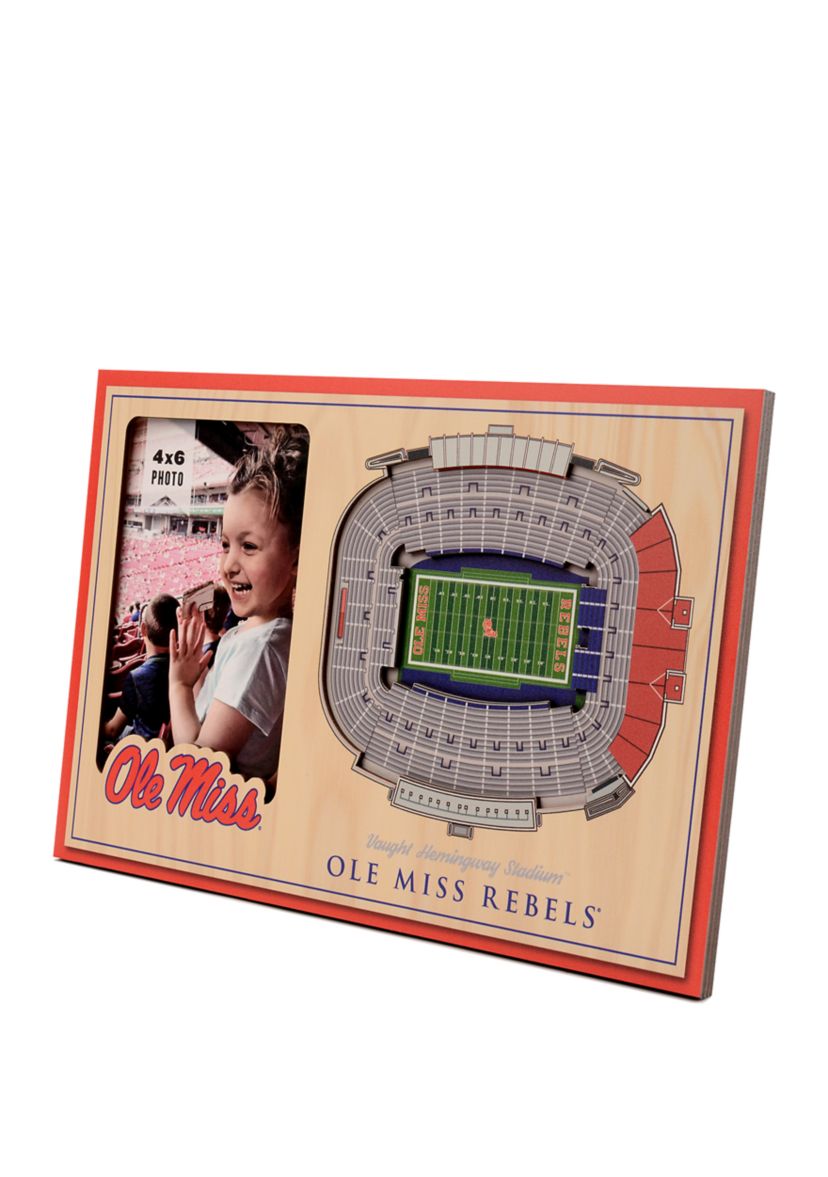 Ole Miss Rebels YouTheFan NCAA Mississippi Rebels 3D StadiumView Picture Frame - Vaught Hemingway Stadium
