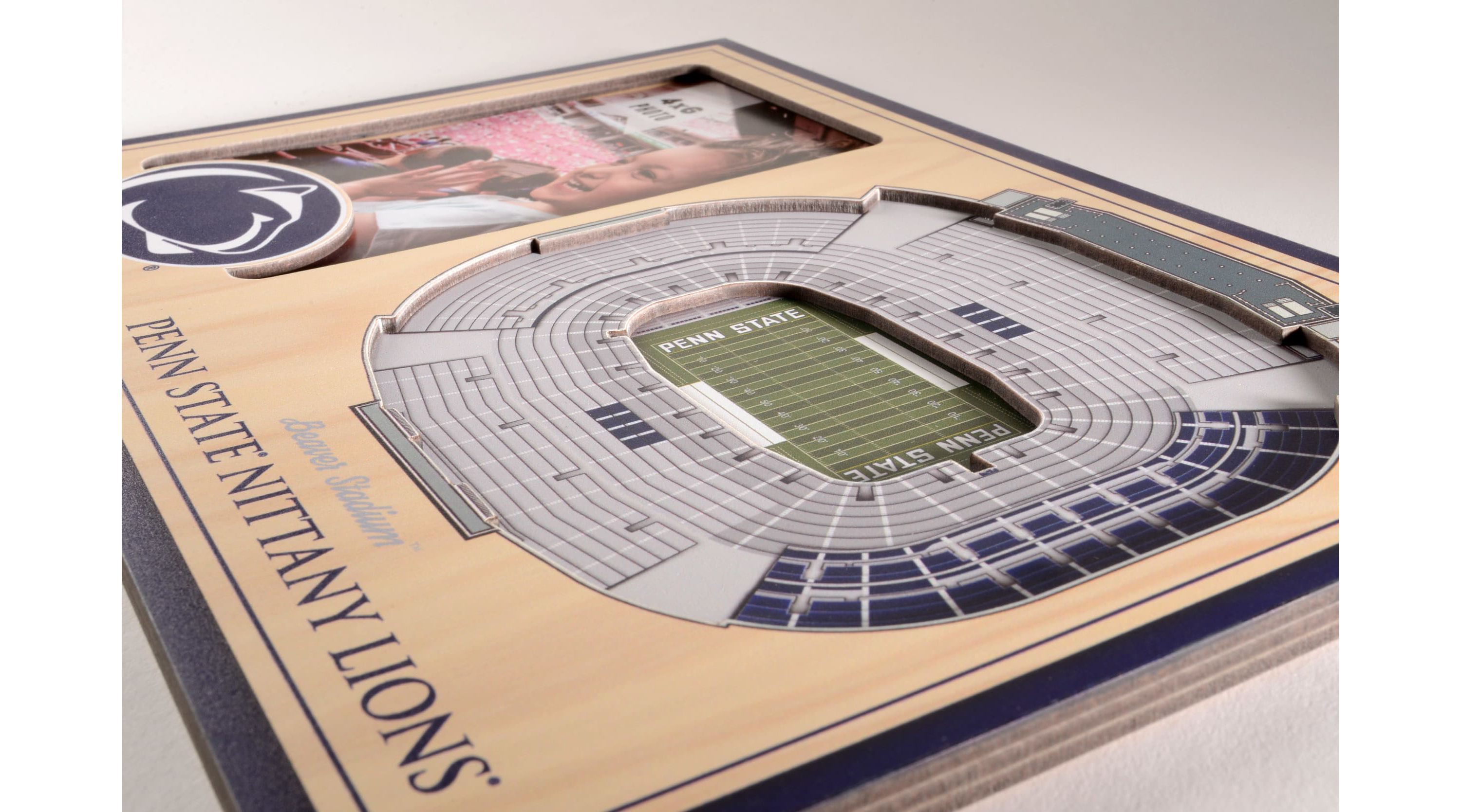 YouTheFan NCAA Penn State Nittany Lions 3D StadiumView Picture Frame - Beaver Stadium