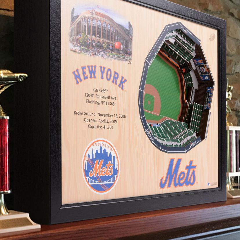 YouTheFan MLB New York Mets 25-Layer StadiumViews 3D Wall Art - Citi Field