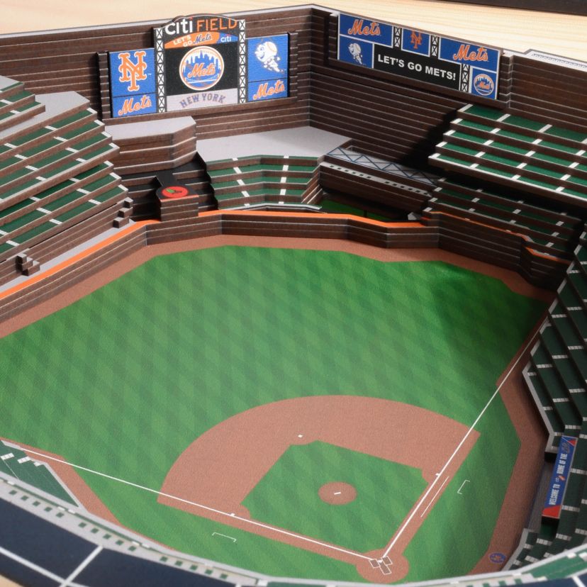 YouTheFan MLB New York Mets 25-Layer StadiumViews 3D Wall Art - Citi Field