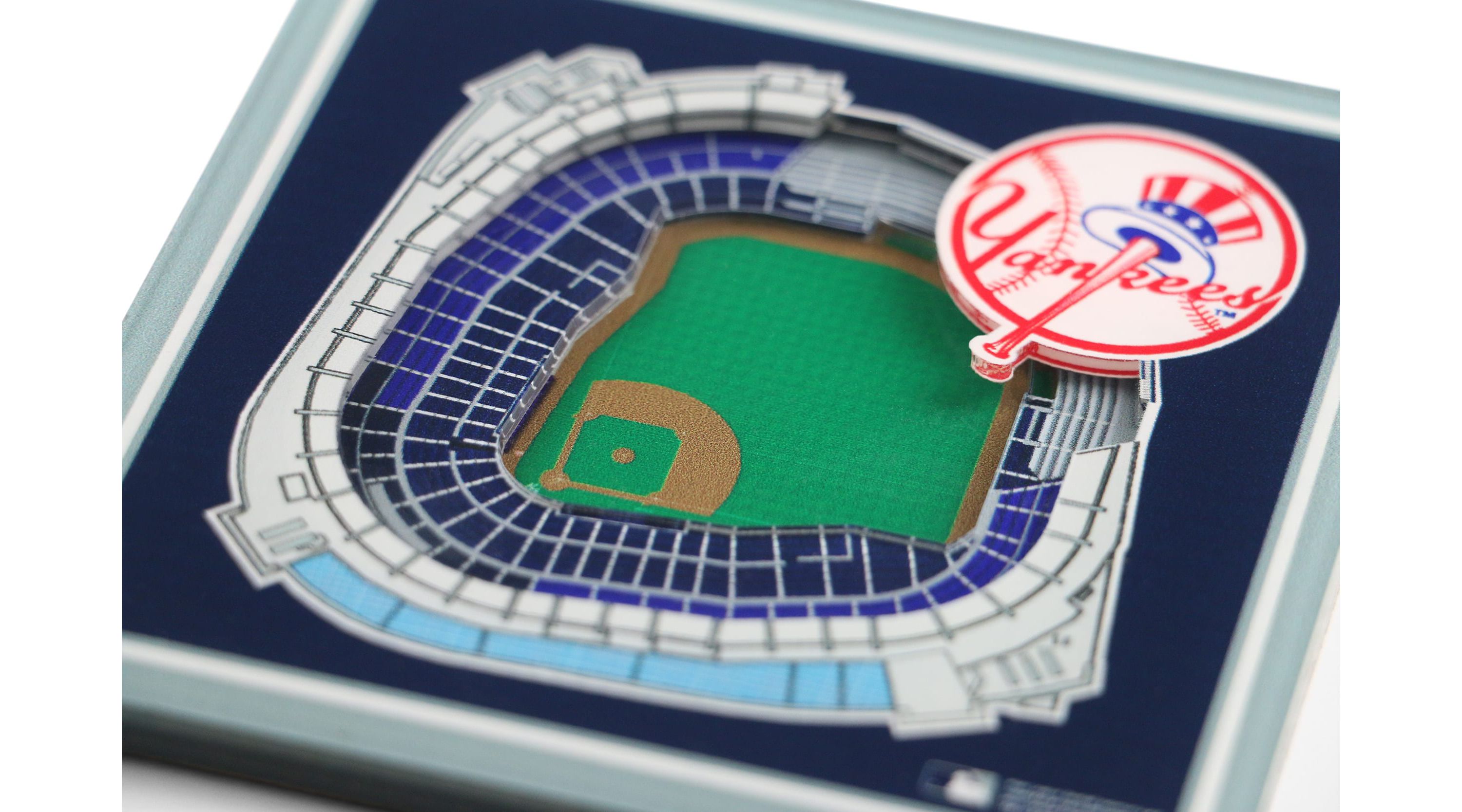 YouTheFan MLB New York Yankees 3D StadiumView Coasters - Yankee Stadium
