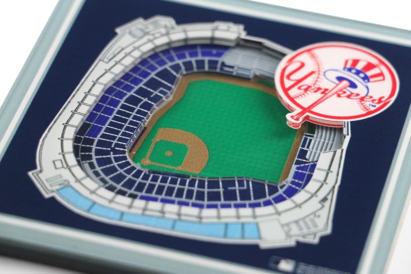 YouTheFan MLB New York Yankees 3D StadiumView Coasters - Yankee Stadium