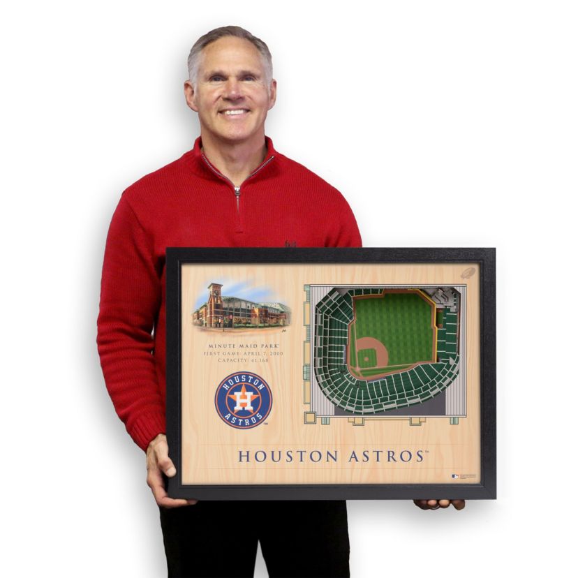 YouTheFan MLB Houston Astros 25-Layer StadiumViews 3D Wall Art  - Minute Maid Park