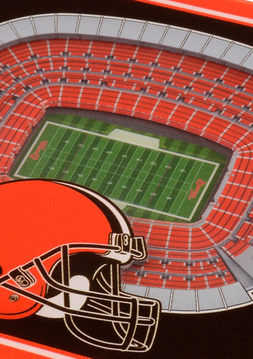 YouTheFan NFL Cleveland Browns 3D StadiumView Coasters - FirstEnergy Stadium