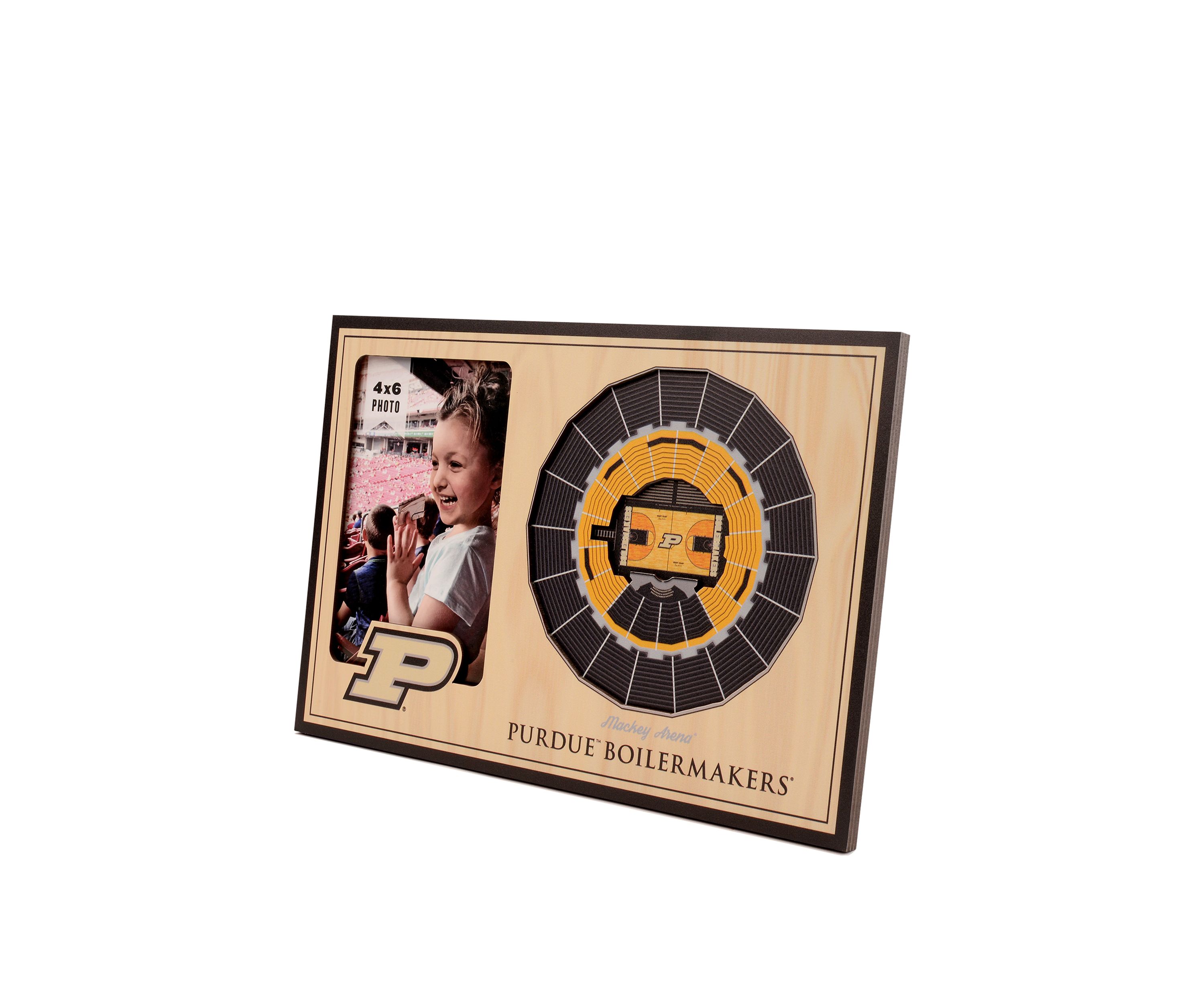 YouTheFan NCAA Purdue Boilermakers BB 3D StadiumView Picture Frame - Mackey Arena