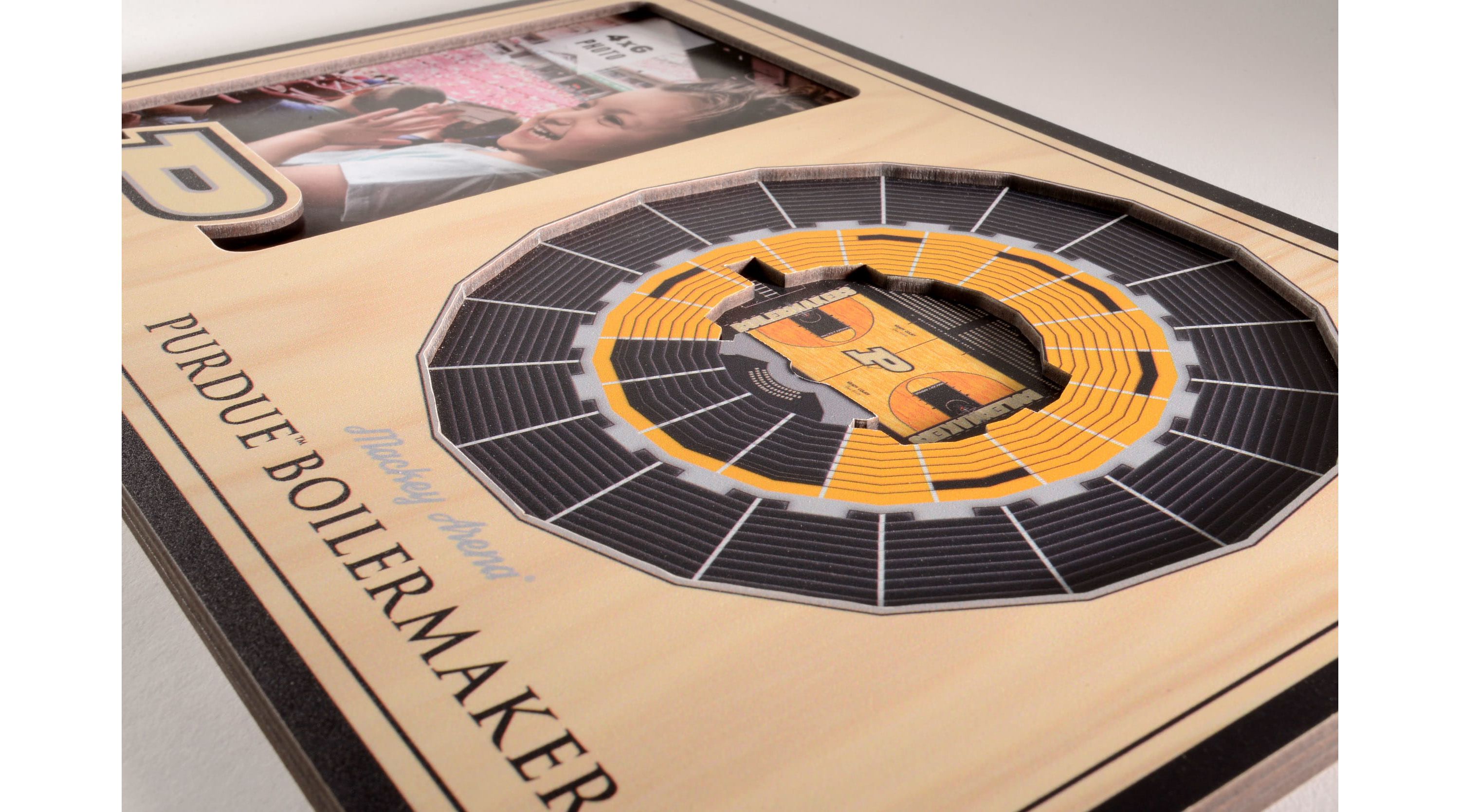 YouTheFan NCAA Purdue Boilermakers BB 3D StadiumView Picture Frame - Mackey Arena