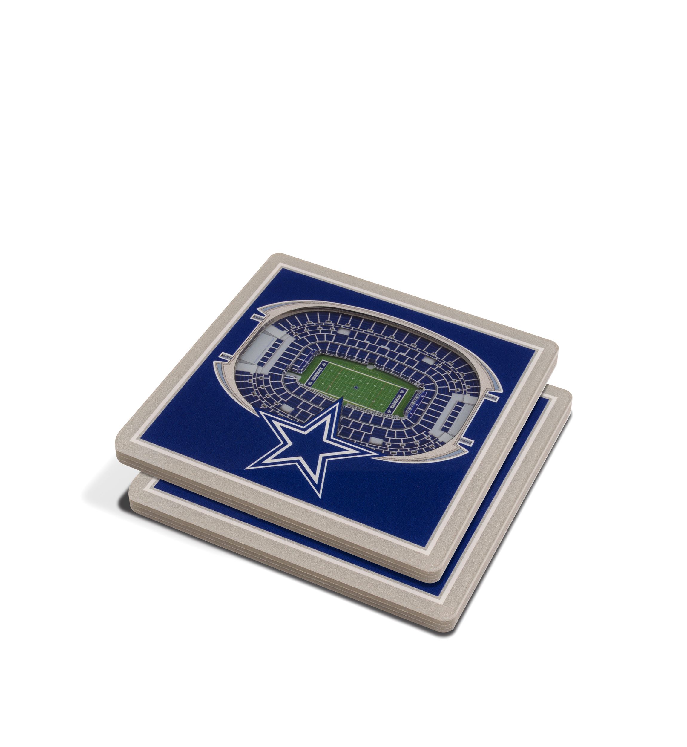 YouTheFan NFL Dallas Cowboys 3D StadiumView Coasters - AT&T Stadium
