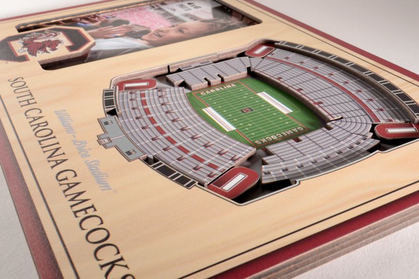 YouTheFan NCAA South Carolina Gamecocks 3D StadiumView Picture Frame - Williams-Brice Stadium