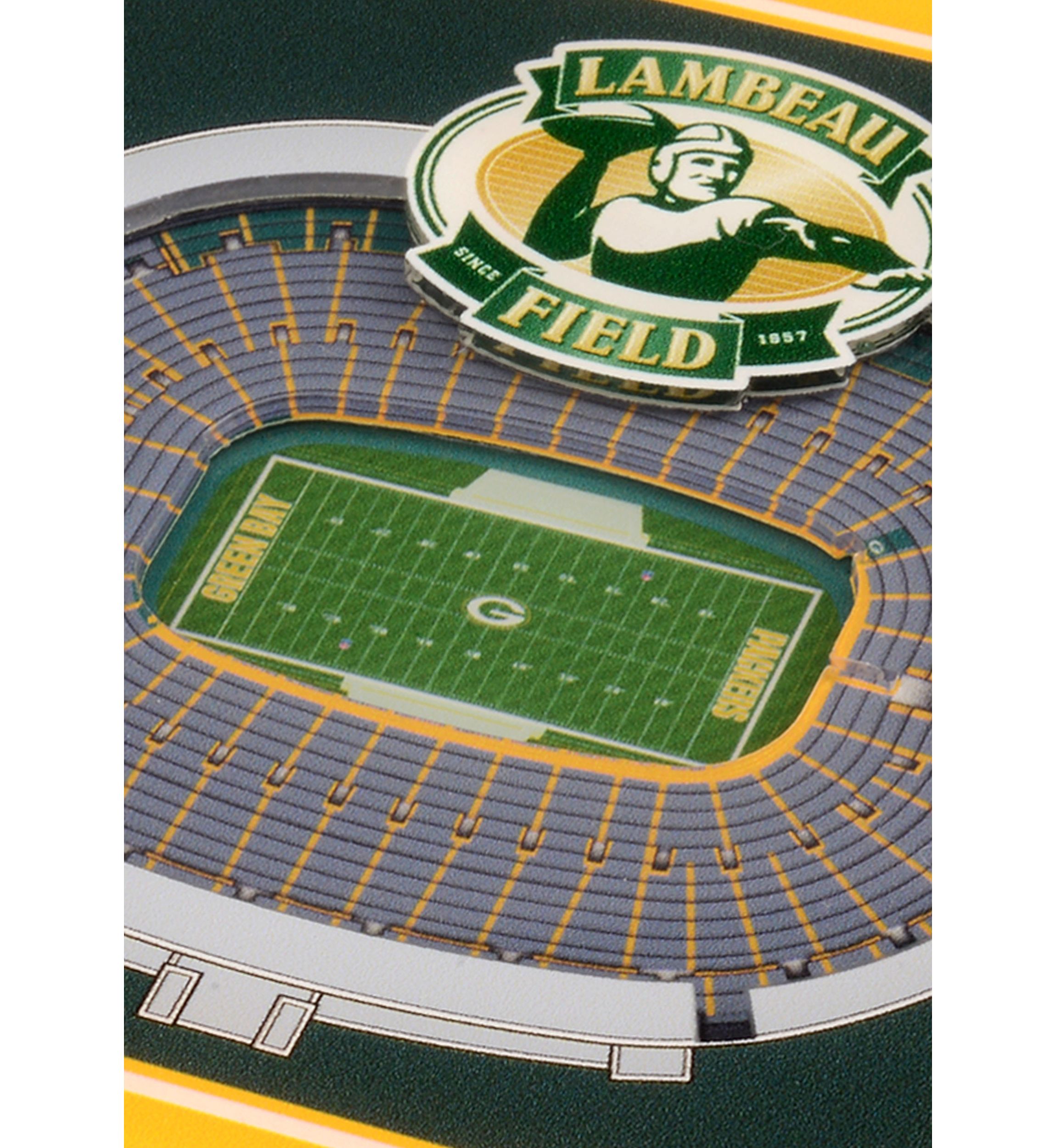 YouTheFan NFL Green Bay Packers 3D StadiumView Coasters - Lambeau Field