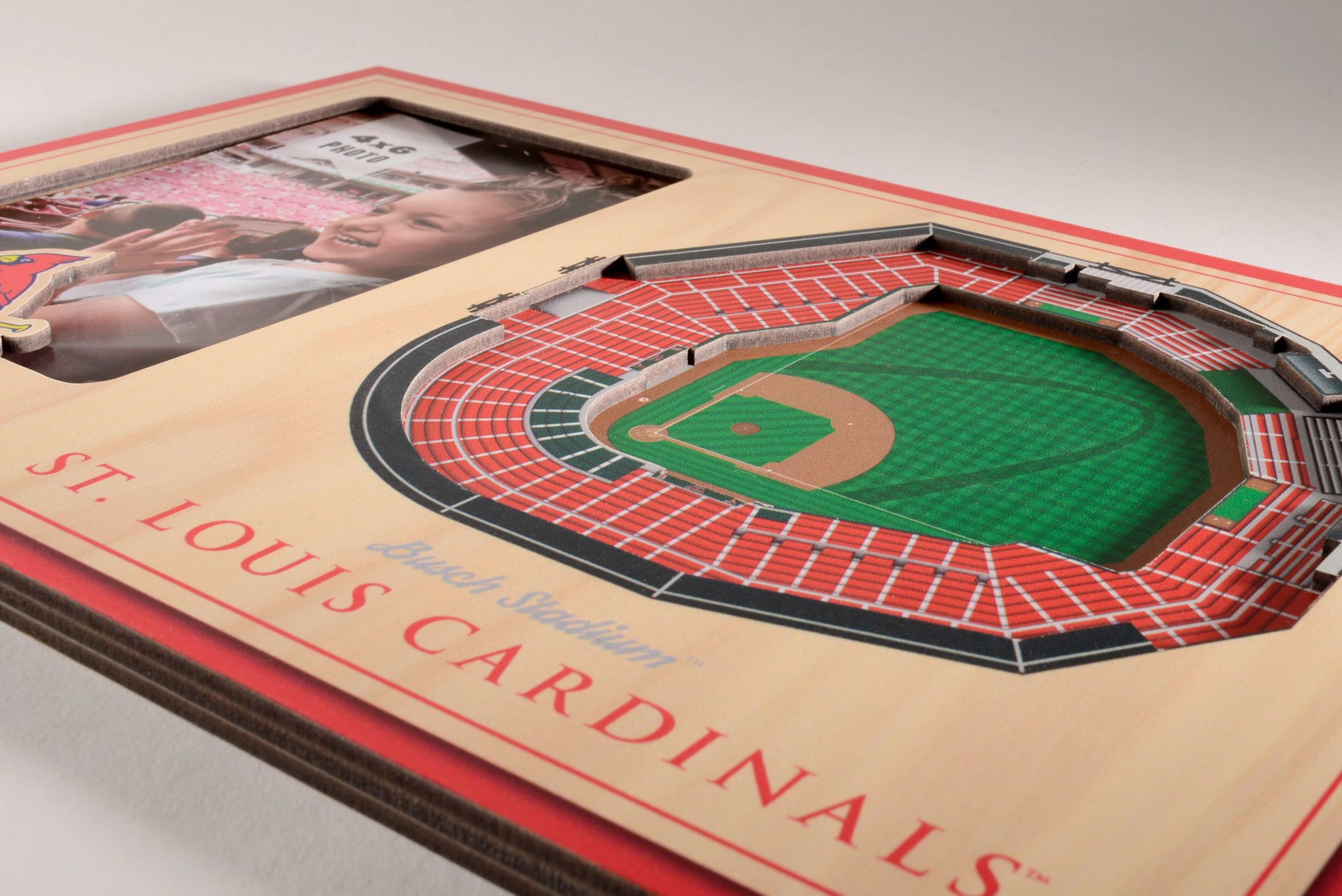YouTheFan MLB St. Louis Cardinals 3D StadiumView Picture Frame - Busch Stadium
