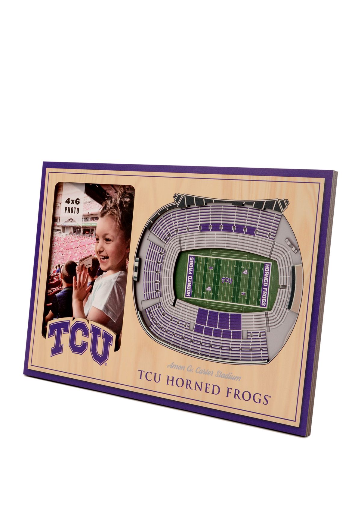 YouTheFan NCAA TCU Horned Frogs 3D StadiumView Picture Frame - Amon G. Carter Stadium