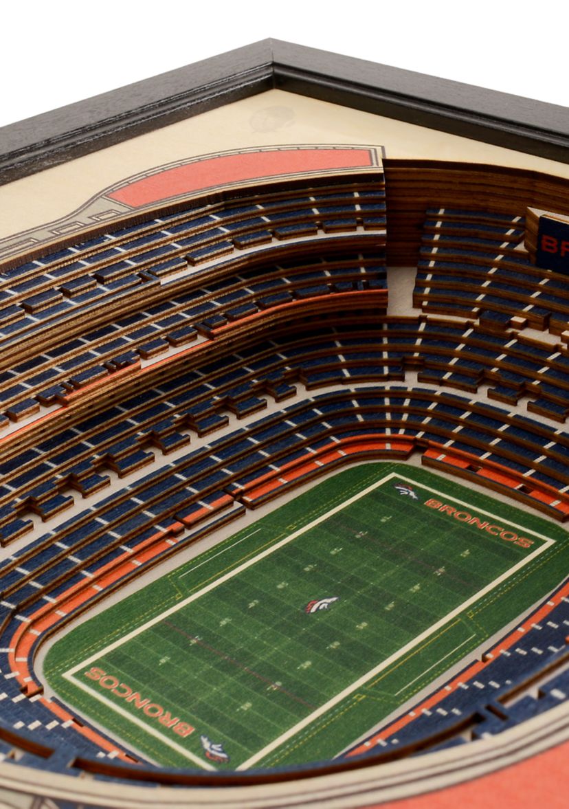 YouTheFan NFL Denver Broncos 25-Layer StadiumViews 3D Wall Art - Mile High Stadium