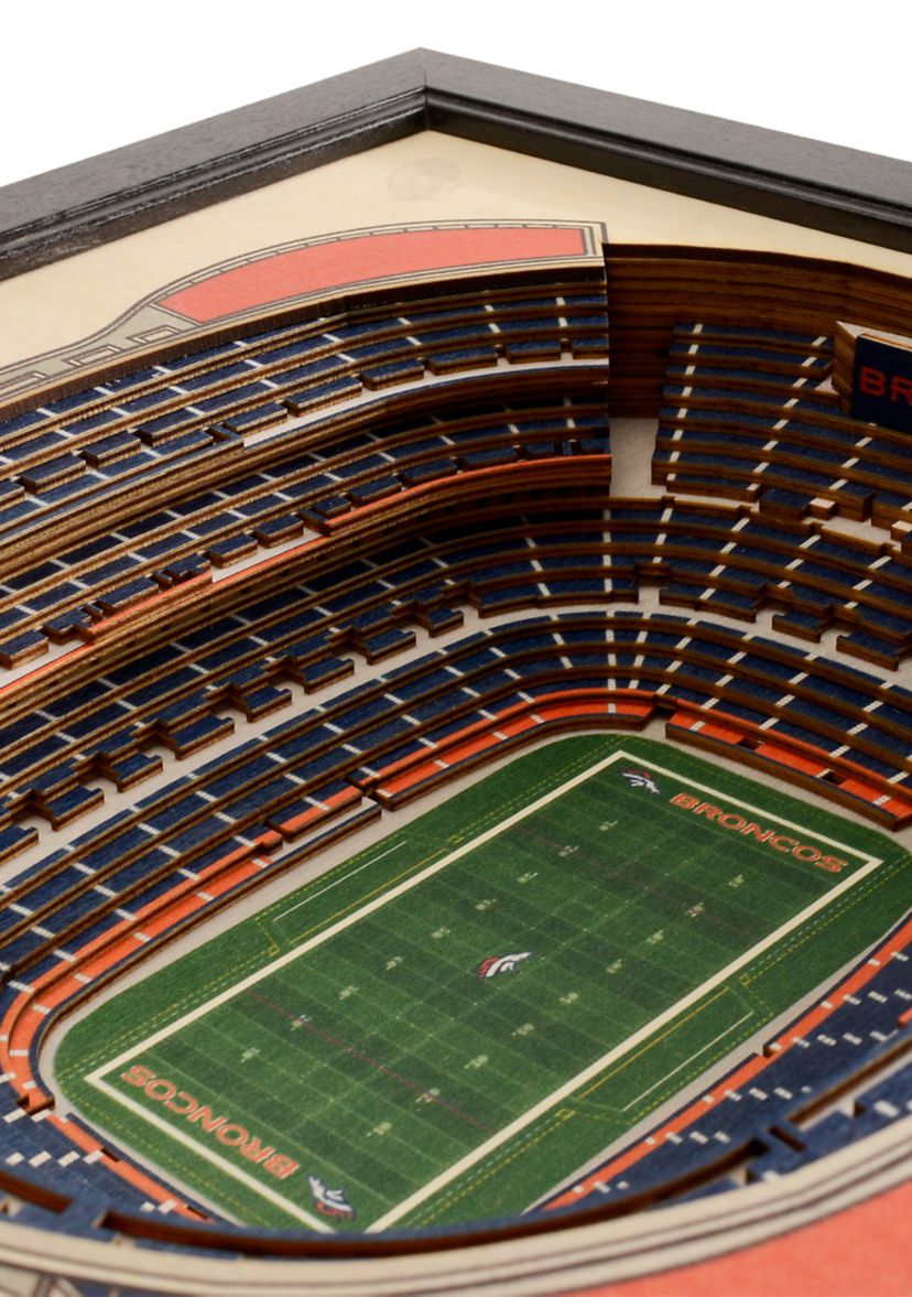 YouTheFan NFL Denver Broncos 25-Layer StadiumViews 3D Wall Art - Mile High Stadium