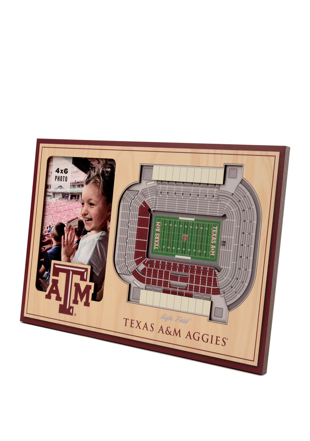 YouTheFan NCAA Texas A&M Aggies 3D StadiumView Picture Frame - Kyle Field