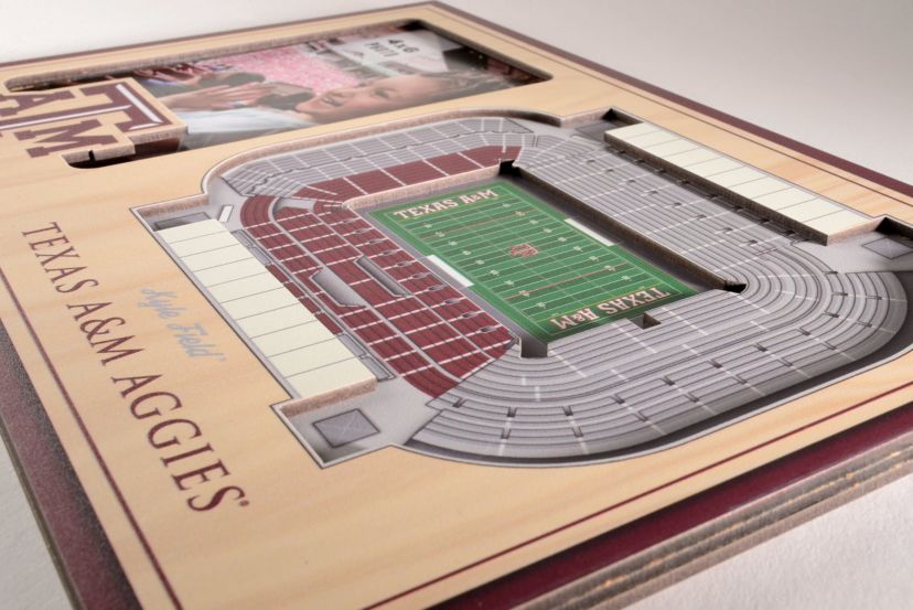 YouTheFan NCAA Texas A&M Aggies 3D StadiumView Picture Frame - Kyle Field