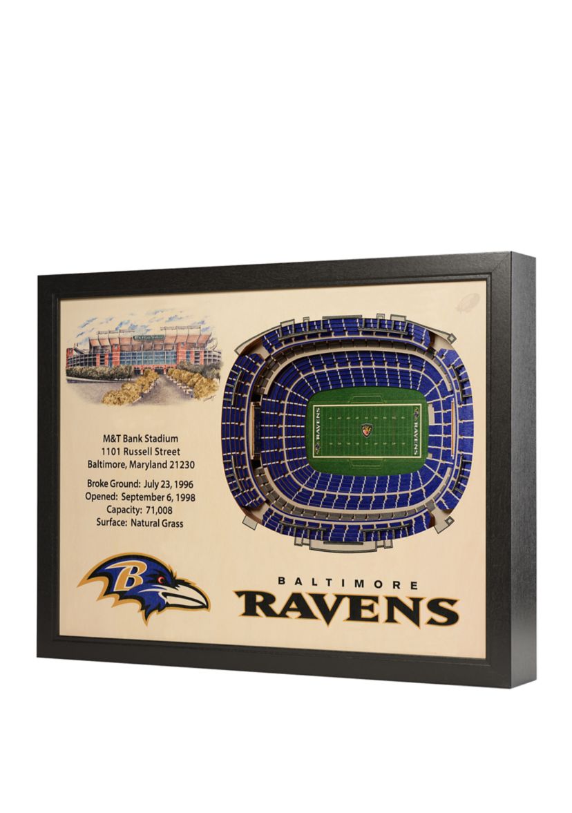 YouTheFan NFL Baltimore Ravens 25-Layer StadiumViews 3D Wall Art - M&T Bank Stadium