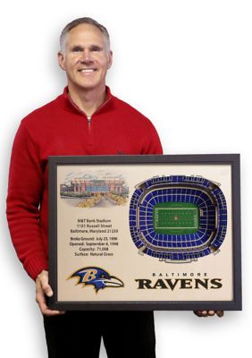 YouTheFan NFL Baltimore Ravens 25-Layer StadiumViews 3D Wall Art - M&T Bank Stadium