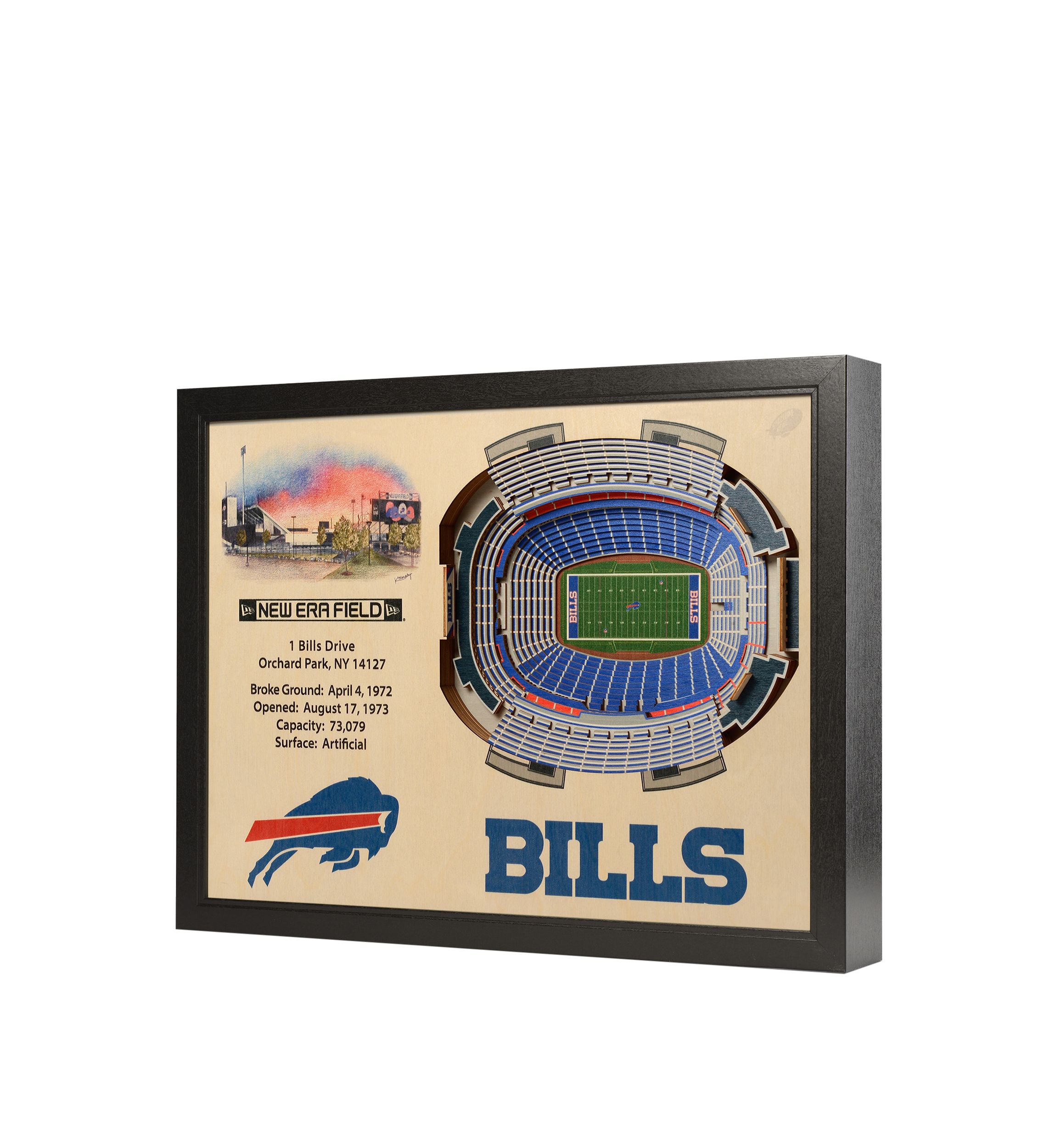 YouTheFan NFL Buffalo Bills 25-Layer StadiumViews 3D Wall Art - New Era Field