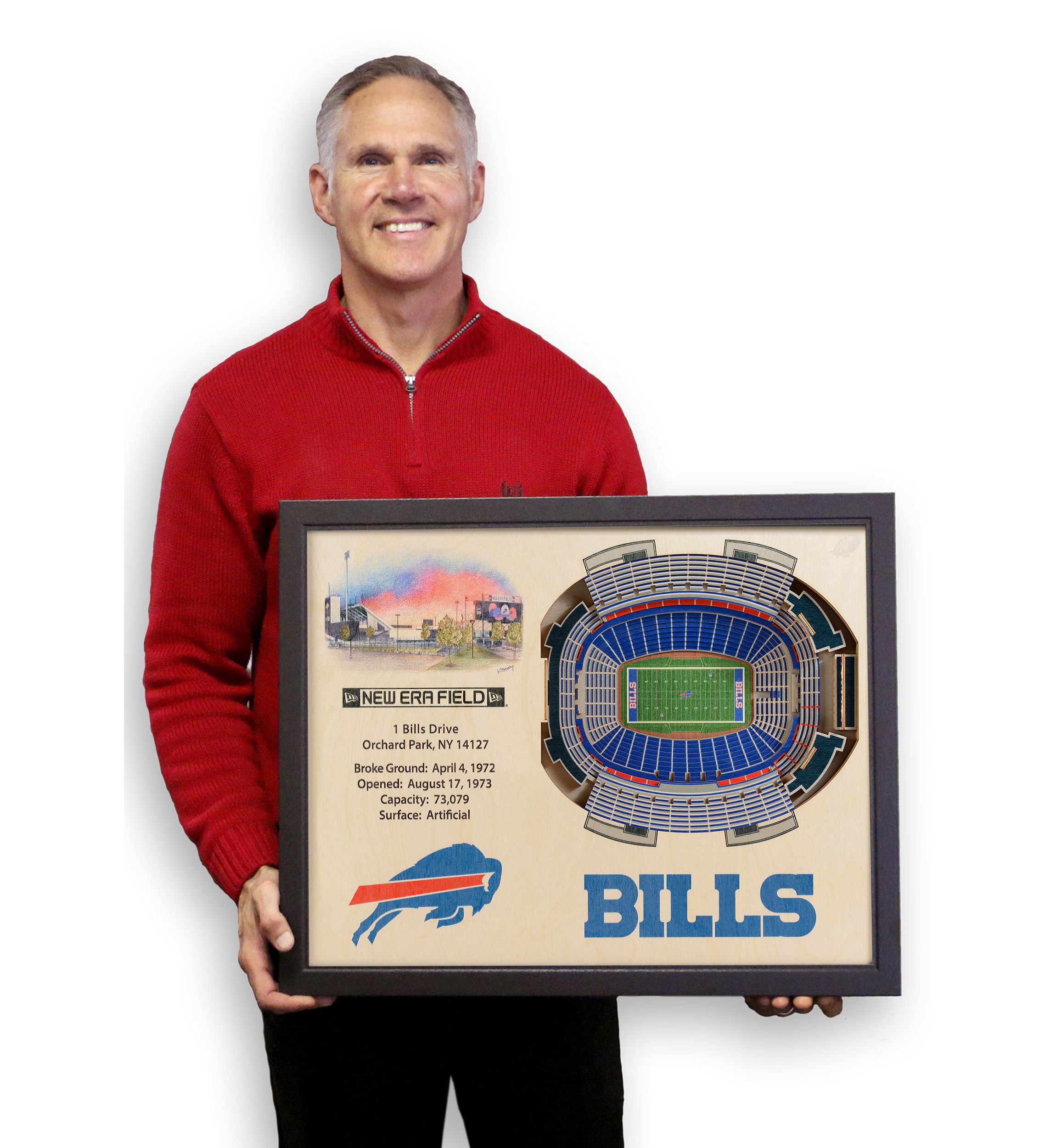 YouTheFan NFL Buffalo Bills 25-Layer StadiumViews 3D Wall Art - New Era Field