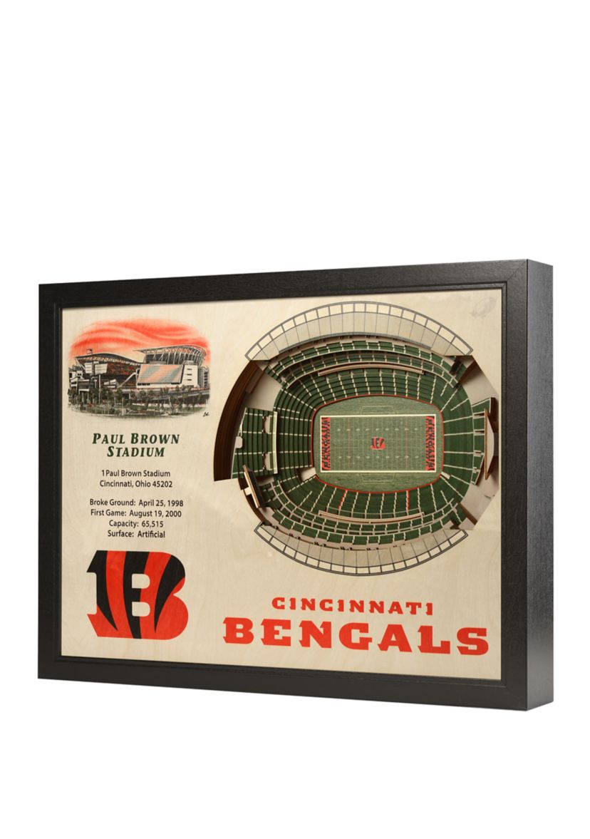 YouTheFan NFL Cincinnati Bengals 25-Layer StadiumViews 3D Wall Art - Paul Brown Stadium