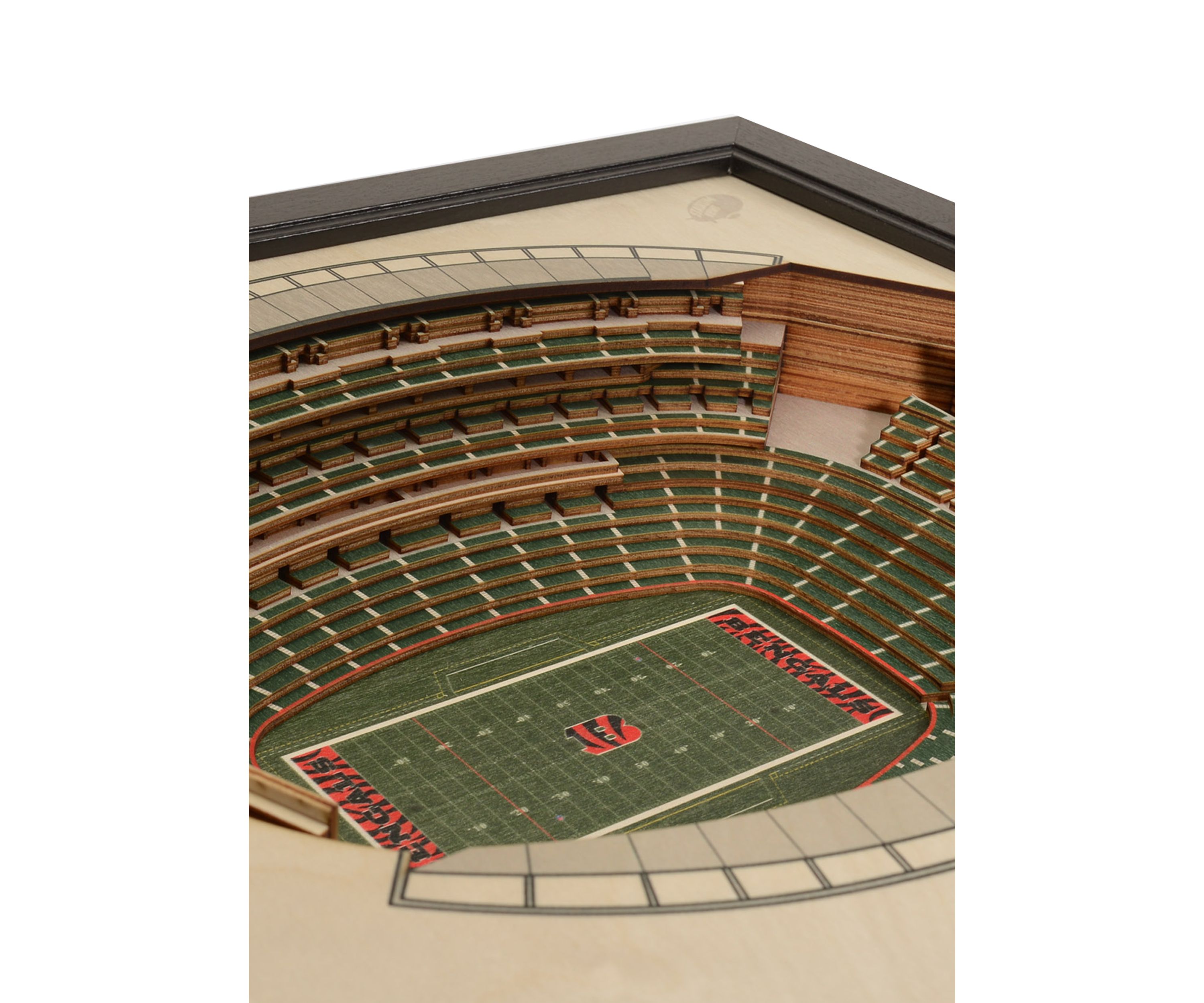 YouTheFan NFL Cincinnati Bengals 25-Layer StadiumViews 3D Wall Art - Paul Brown Stadium