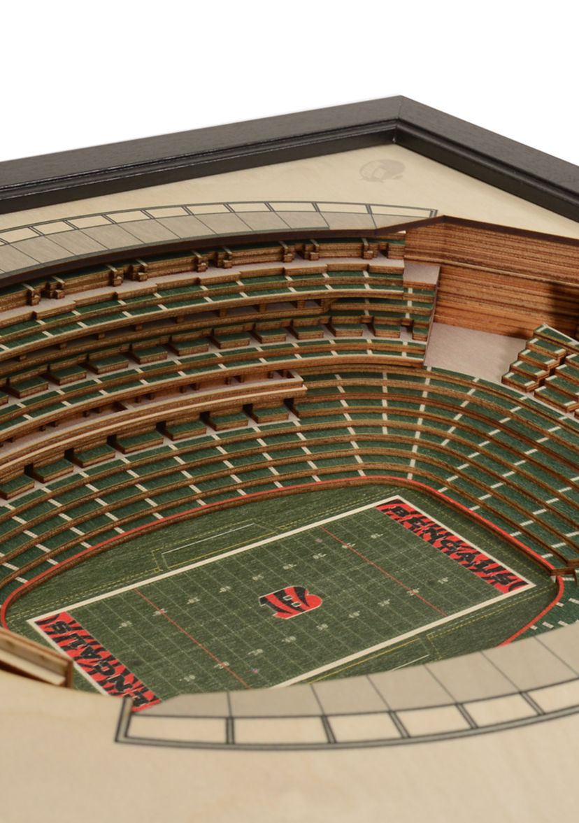 YouTheFan NFL Cincinnati Bengals 25-Layer StadiumViews 3D Wall Art - Paul Brown Stadium