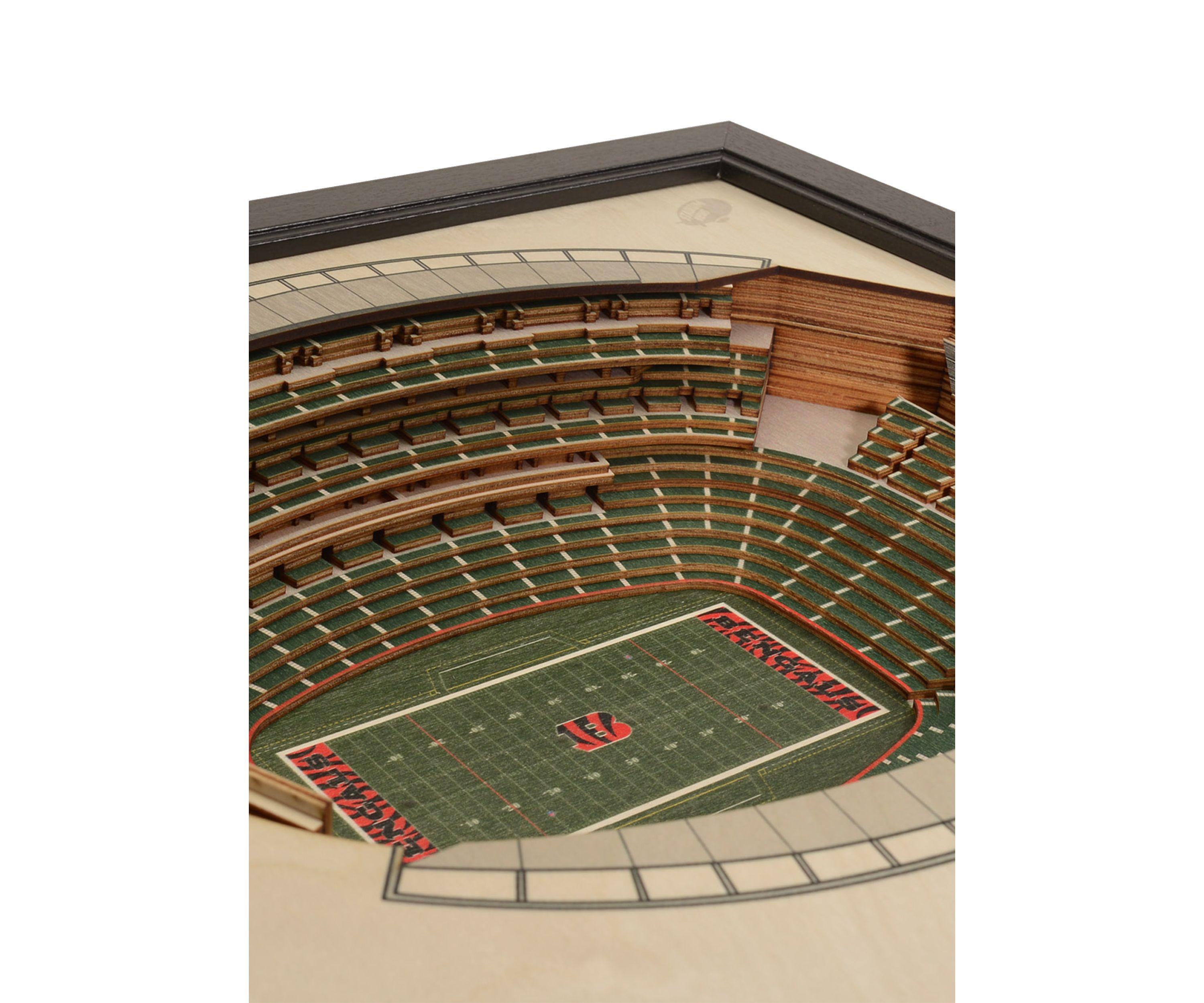 YouTheFan NFL Cincinnati Bengals 25-Layer StadiumViews 3D Wall Art - Paul Brown Stadium