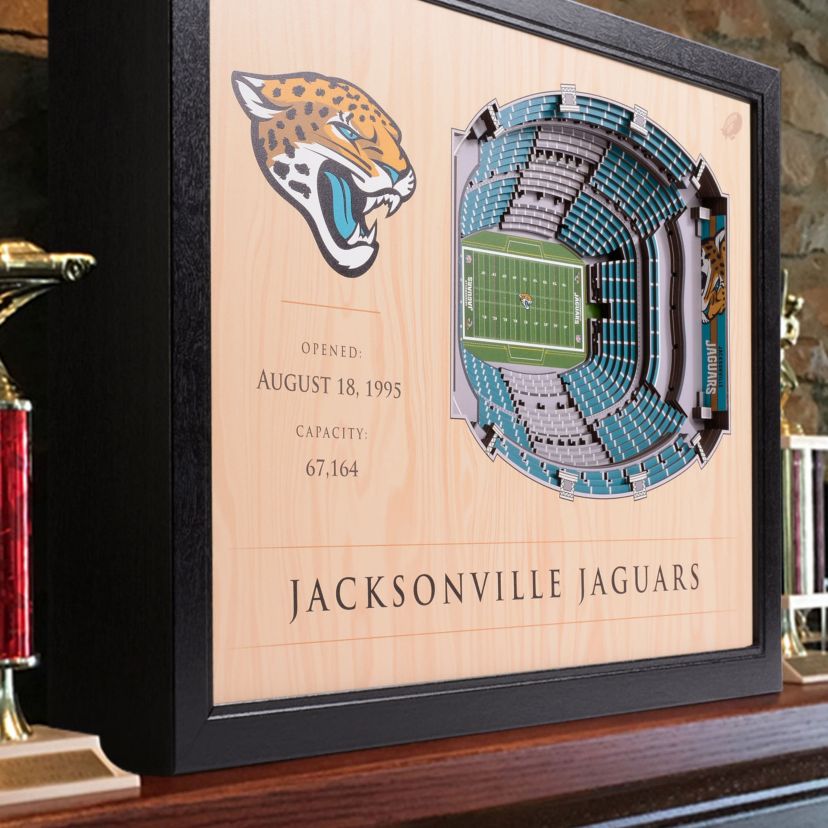YouTheFan NFL Jacksonville Jaguars 25-Layer StadiumViews 3D Wall Art - TIAA Bank Field