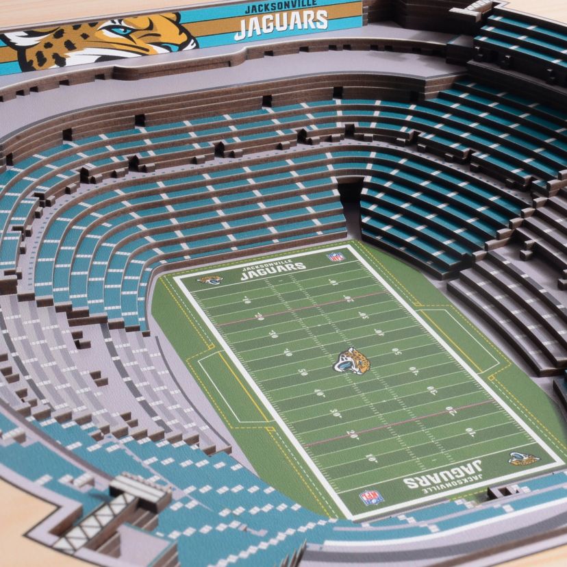 YouTheFan NFL Jacksonville Jaguars 25-Layer StadiumViews 3D Wall Art - TIAA Bank Field