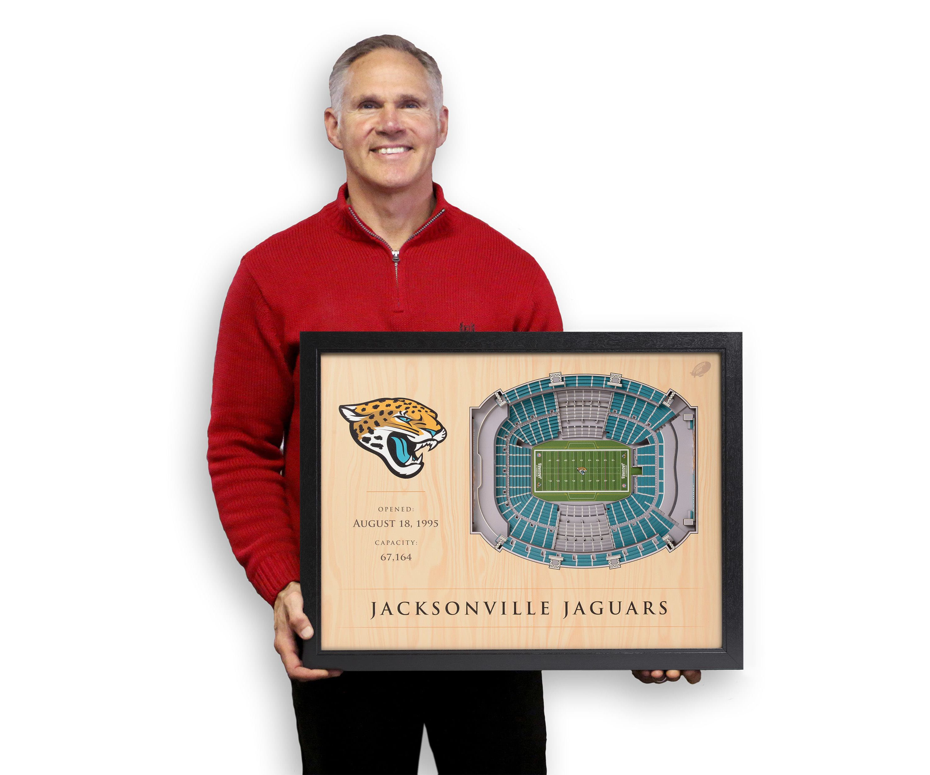 YouTheFan NFL Jacksonville Jaguars 25-Layer StadiumViews 3D Wall Art - TIAA Bank Field