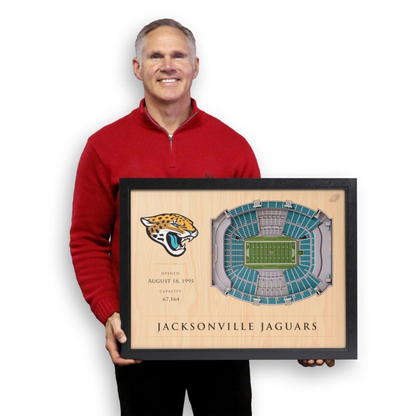 YouTheFan NFL Jacksonville Jaguars 25-Layer StadiumViews 3D Wall Art - TIAA Bank Field