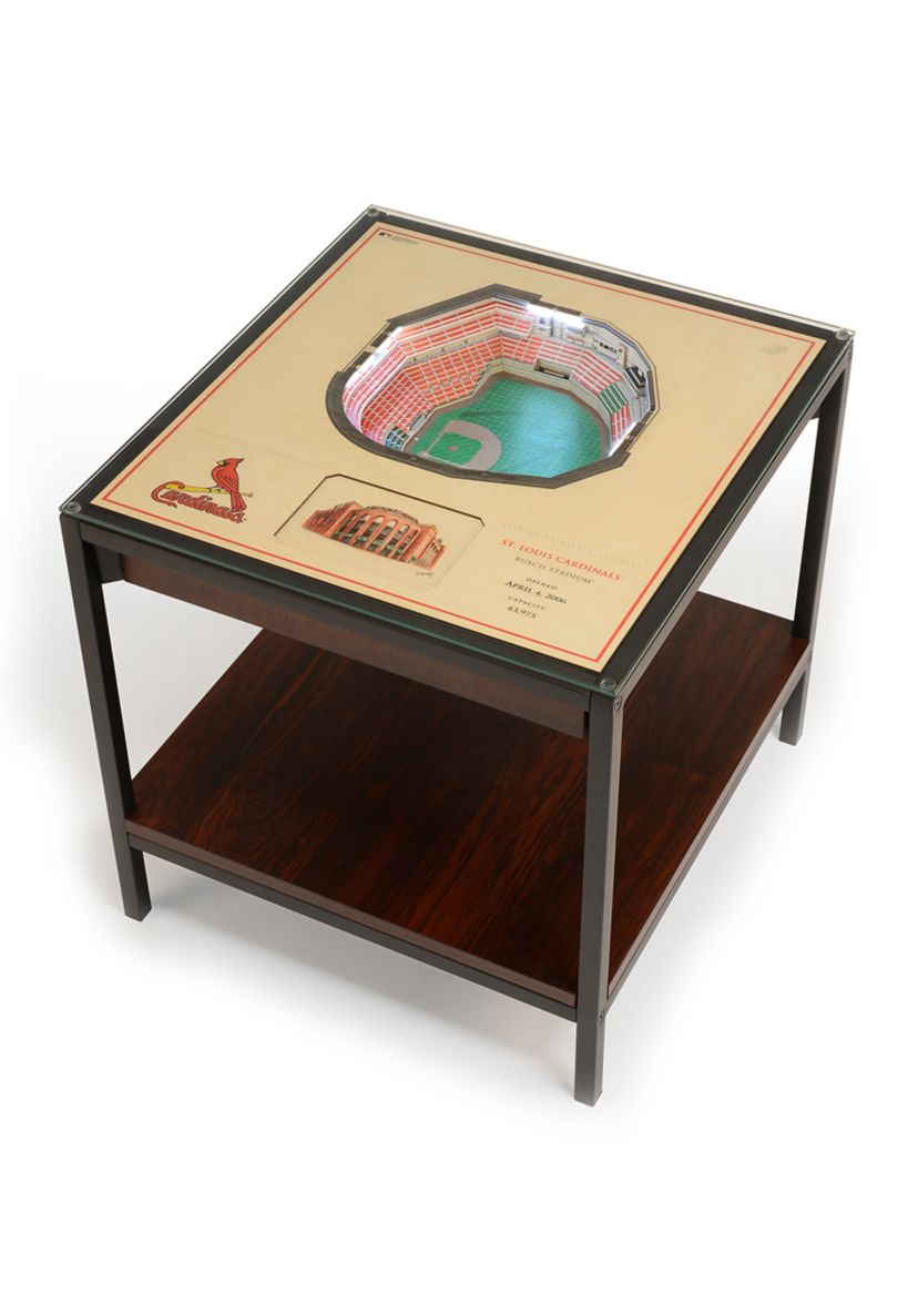 YouTheFan MLB St. Louis Cardinals 25-Layer StadiumViews Lighted End Table - Busch Stadium