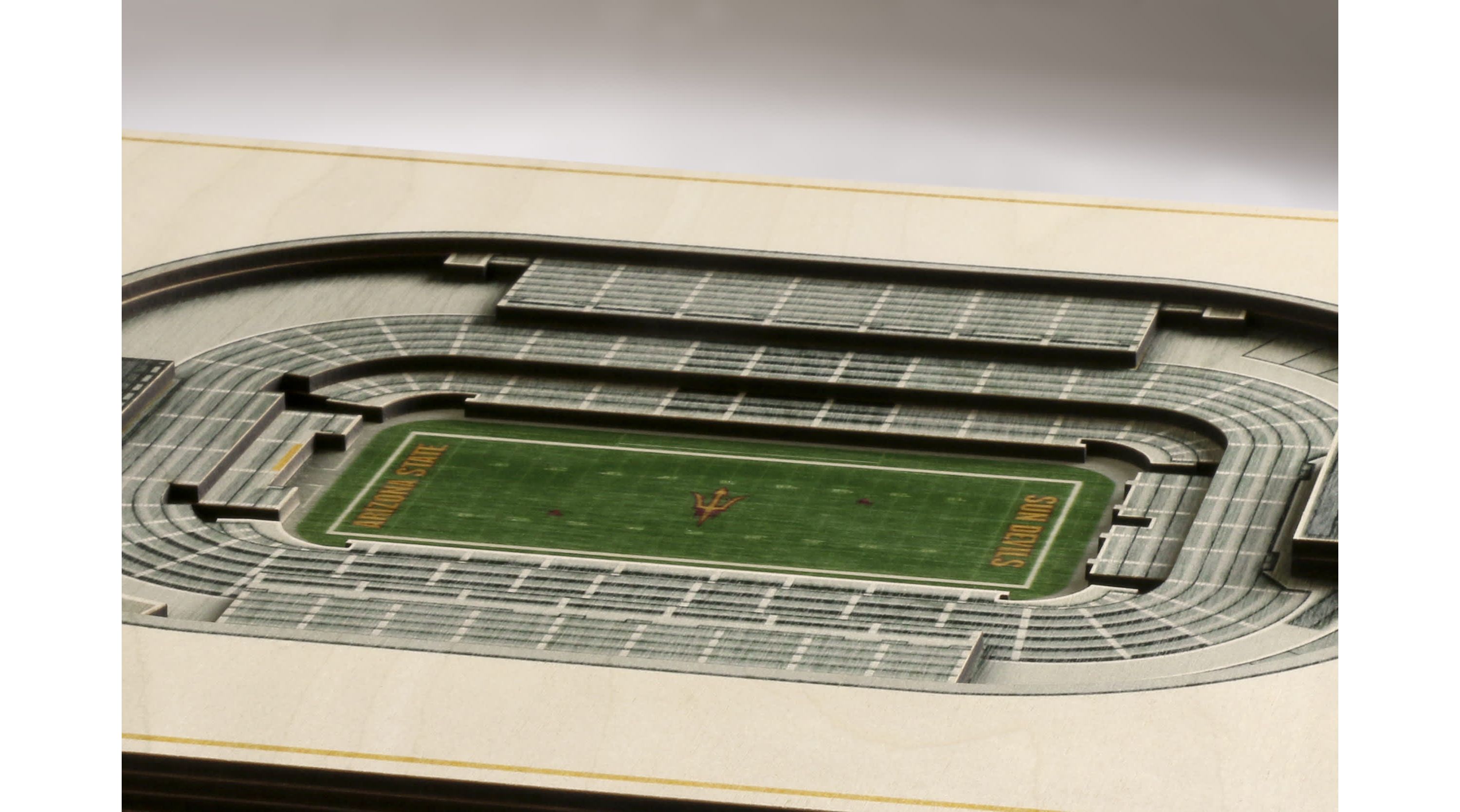 YouTheFan NCAA Arizona State Sun Devils 5-Layer StadiumView 3D Wall Art - Sun Devil Stadium