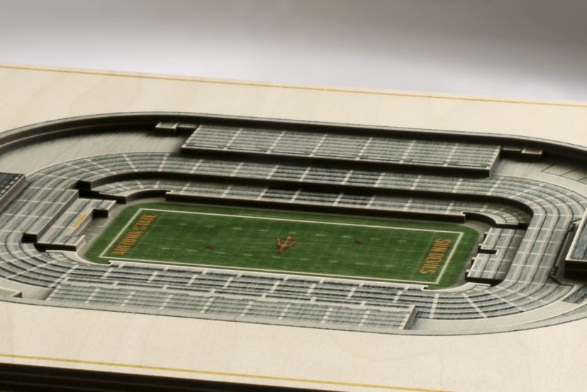 YouTheFan NCAA Arizona State Sun Devils 5-Layer StadiumView 3D Wall Art - Sun Devil Stadium