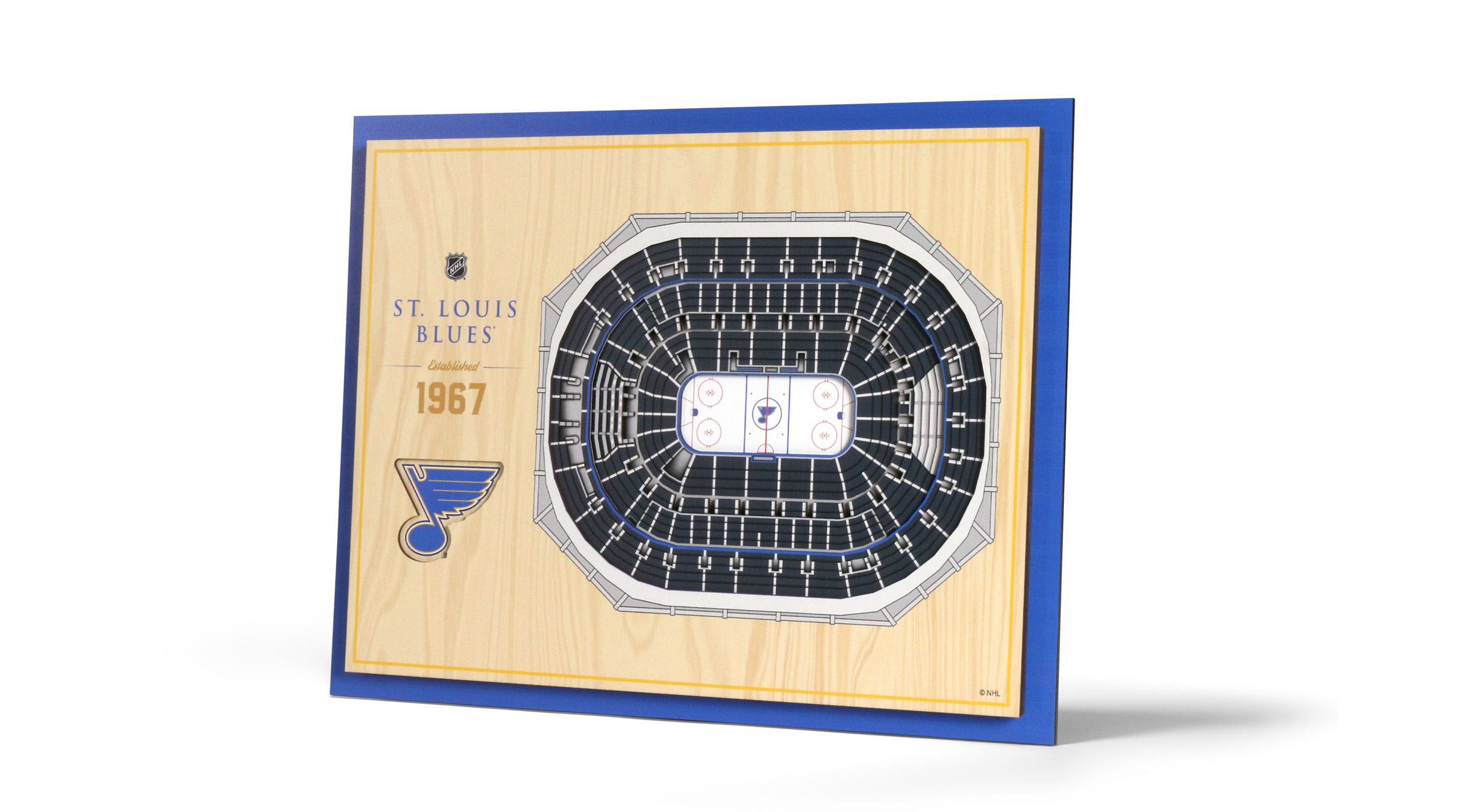 YouTheFan NHL St. Louis Blues 5-Layer StadiumView 3D Wall Art - Enterprise Center