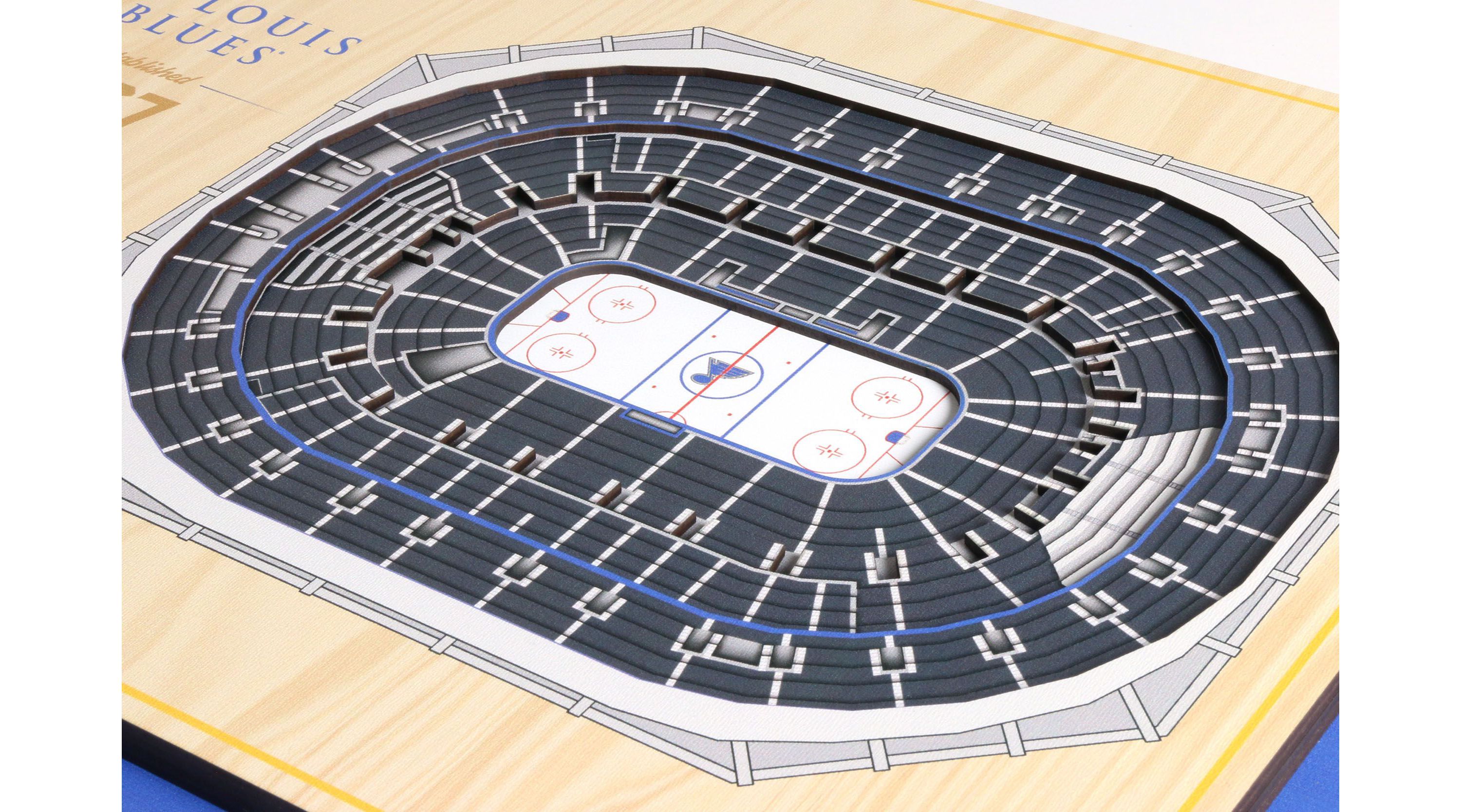 YouTheFan NHL St. Louis Blues 5-Layer StadiumView 3D Wall Art - Enterprise Center
