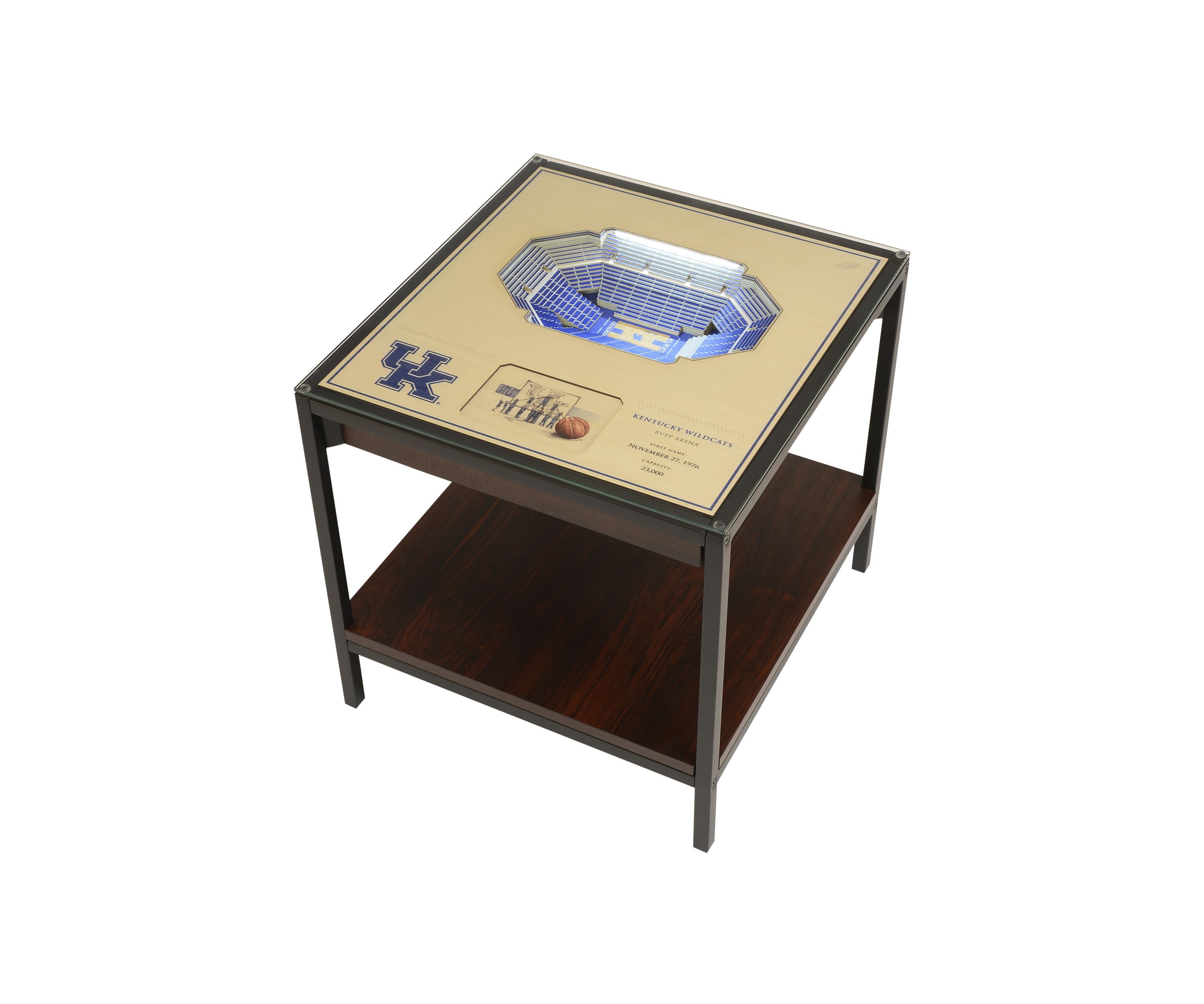 NCAA Kentucky Wildcats 25 Layer StadiumViews Lighted End Table - Rupp Arena
