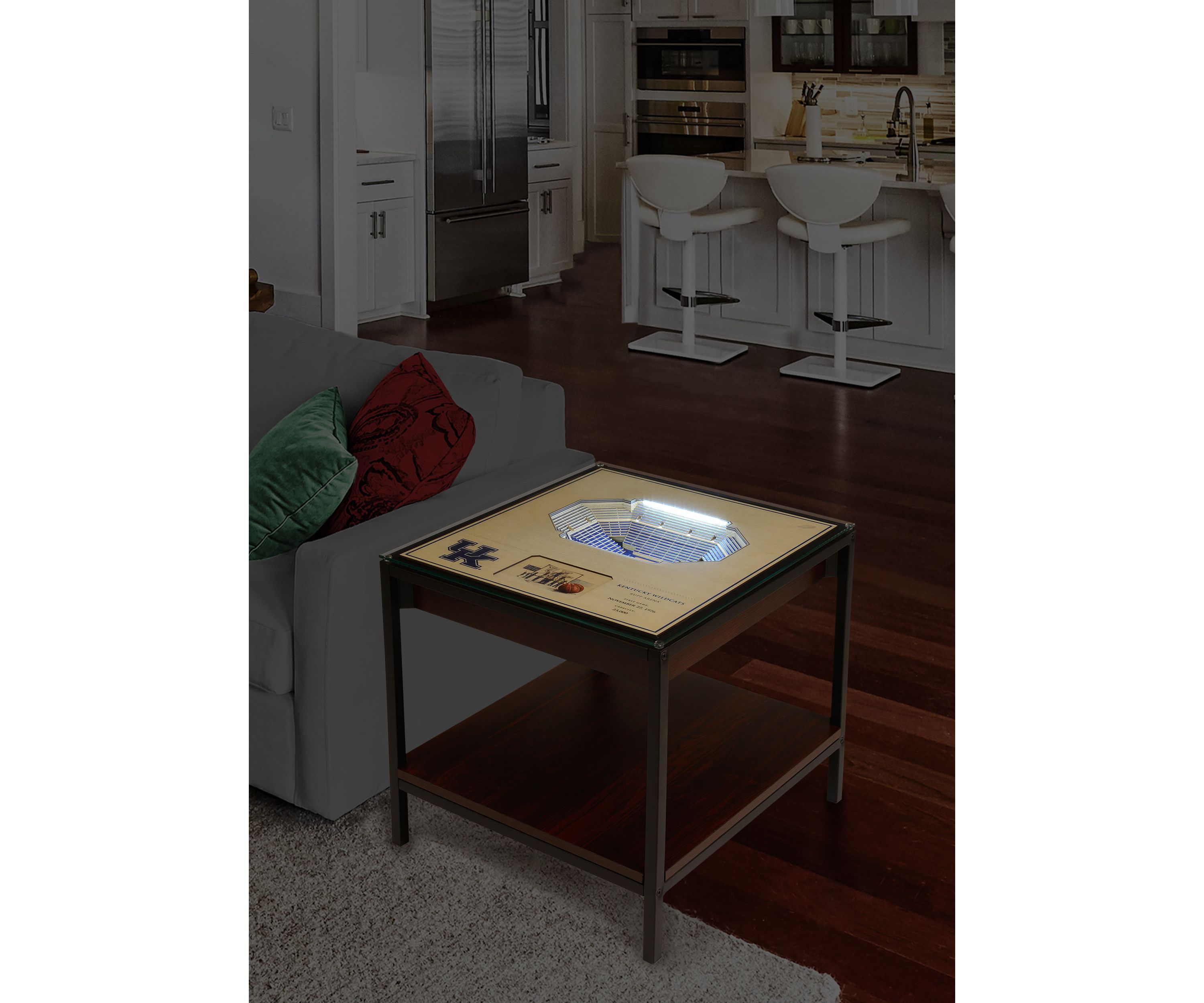 NCAA Kentucky Wildcats 25 Layer StadiumViews Lighted End Table - Rupp Arena