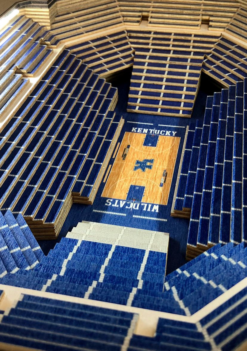 NCAA Kentucky Wildcats 25 Layer StadiumViews Lighted End Table - Rupp Arena