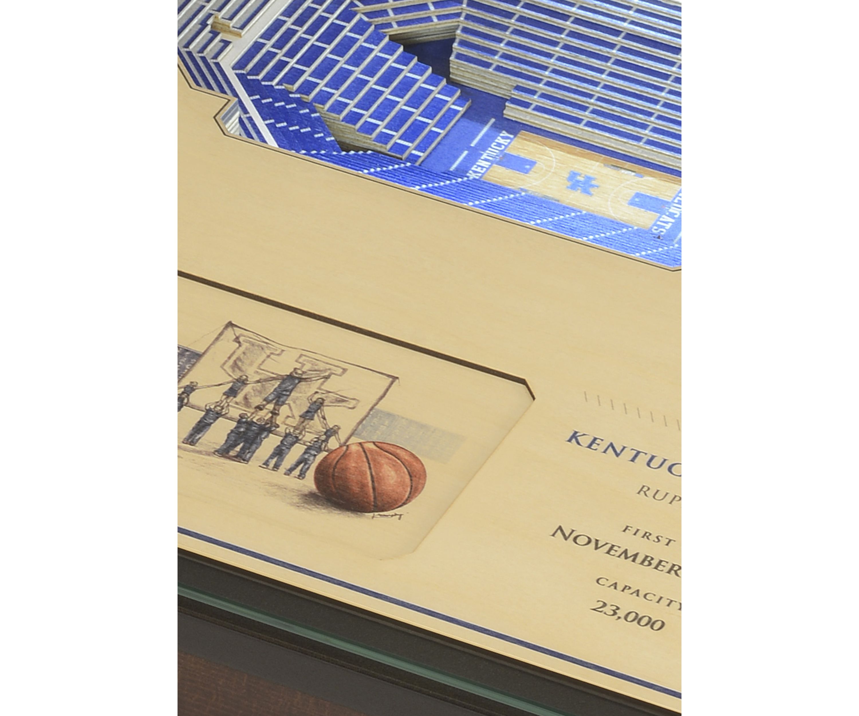 NCAA Kentucky Wildcats 25 Layer StadiumViews Lighted End Table - Rupp Arena