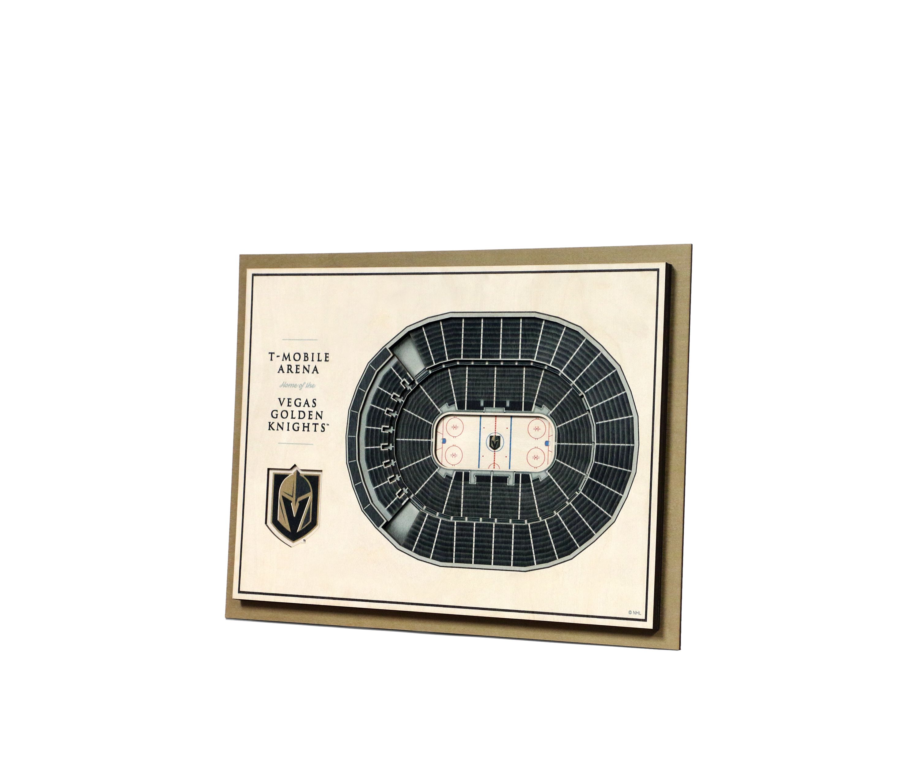 YouTheFan NHL Vegas Golden Knights 5-Layer StadiumView 3D Wall Art - T-Mobile Arena