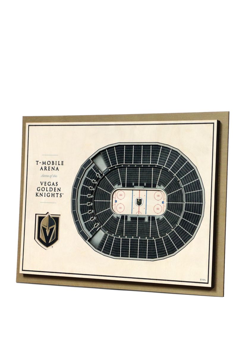 YouTheFan NHL Vegas Golden Knights 5-Layer StadiumView 3D Wall Art - T-Mobile Arena