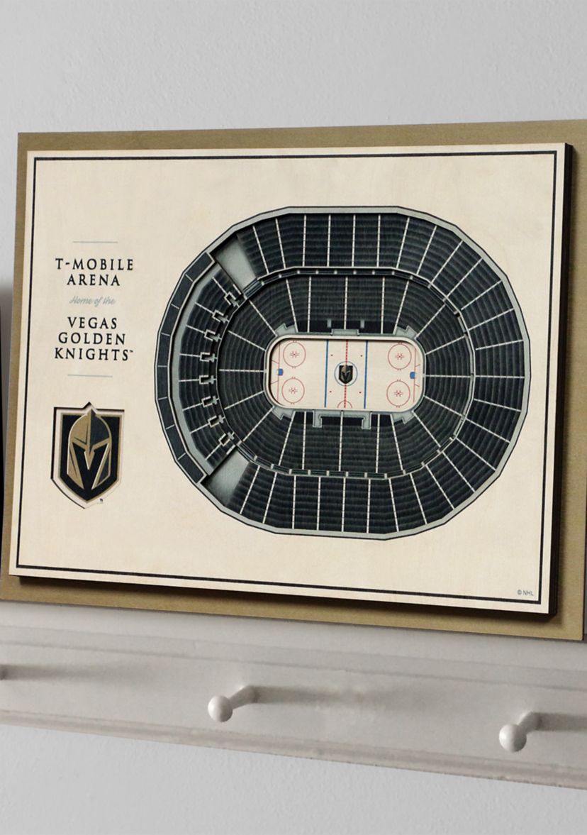 YouTheFan NHL Vegas Golden Knights 5-Layer StadiumView 3D Wall Art - T-Mobile Arena