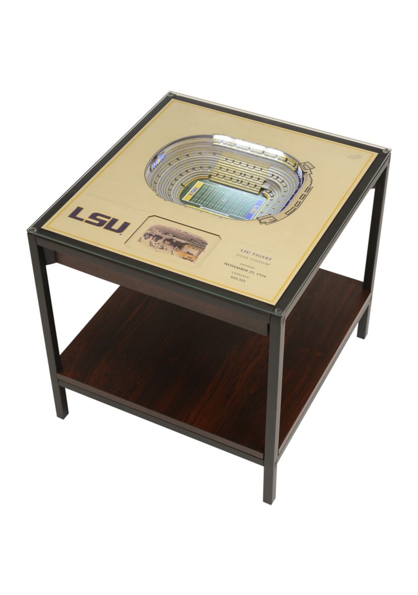 YouTheFan NCAA LSU Tigers 25-Layer StadiumViews Lighted End Table - Tiger Stadium