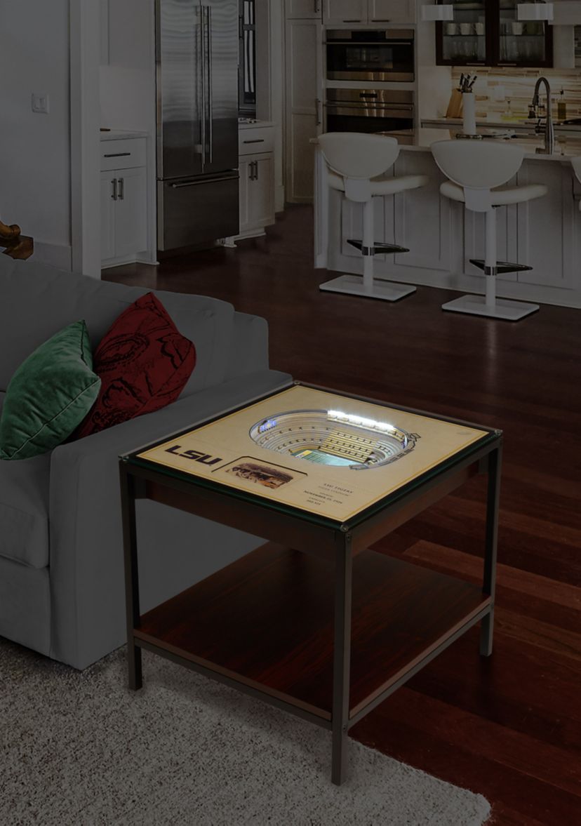 YouTheFan NCAA LSU Tigers 25-Layer StadiumViews Lighted End Table - Tiger Stadium