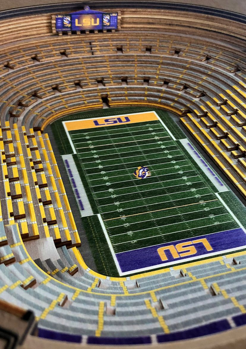 YouTheFan NCAA LSU Tigers 25-Layer StadiumViews Lighted End Table - Tiger Stadium