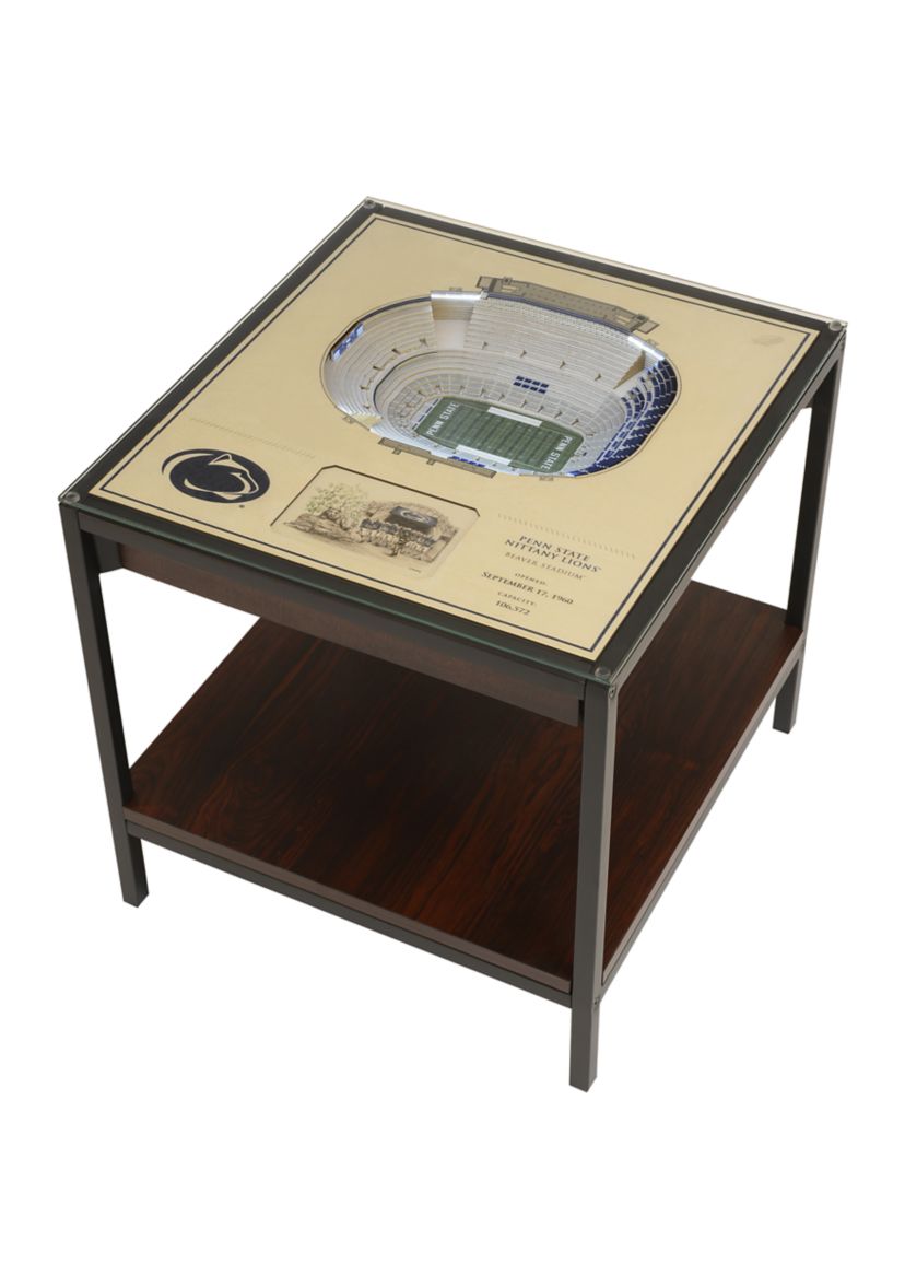 YouTheFan NCAA Penn State Nittany Lions 25-Layer StadiumViews Lighted End Table - Beaver Stadium