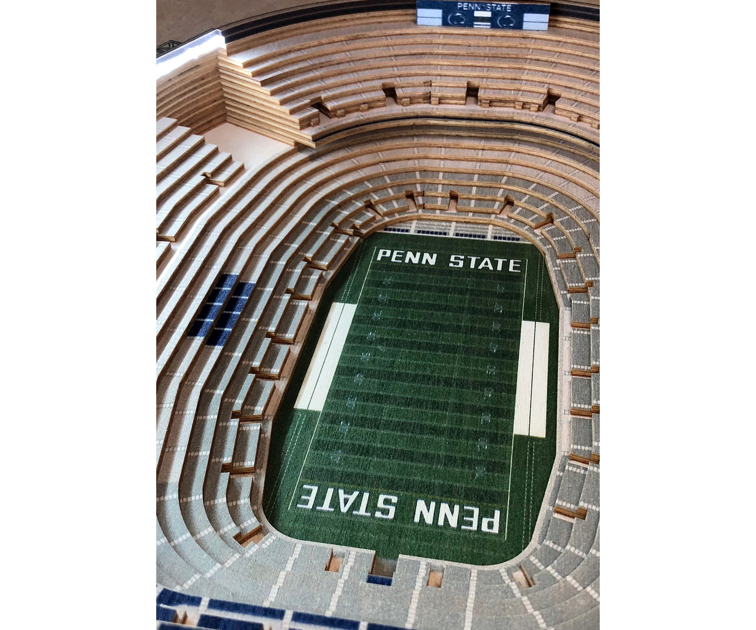 YouTheFan NCAA Penn State Nittany Lions 25-Layer StadiumViews Lighted End Table - Beaver Stadium