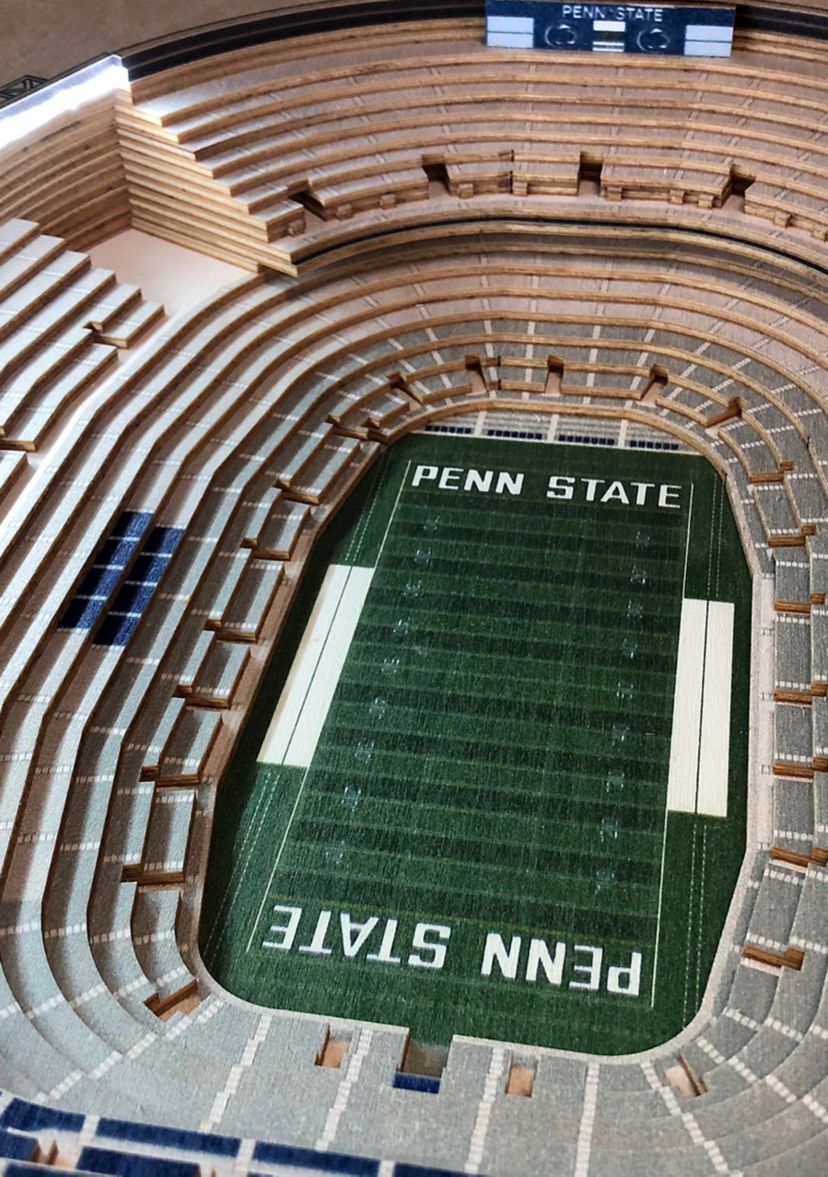 YouTheFan NCAA Penn State Nittany Lions 25-Layer StadiumViews Lighted End Table - Beaver Stadium
